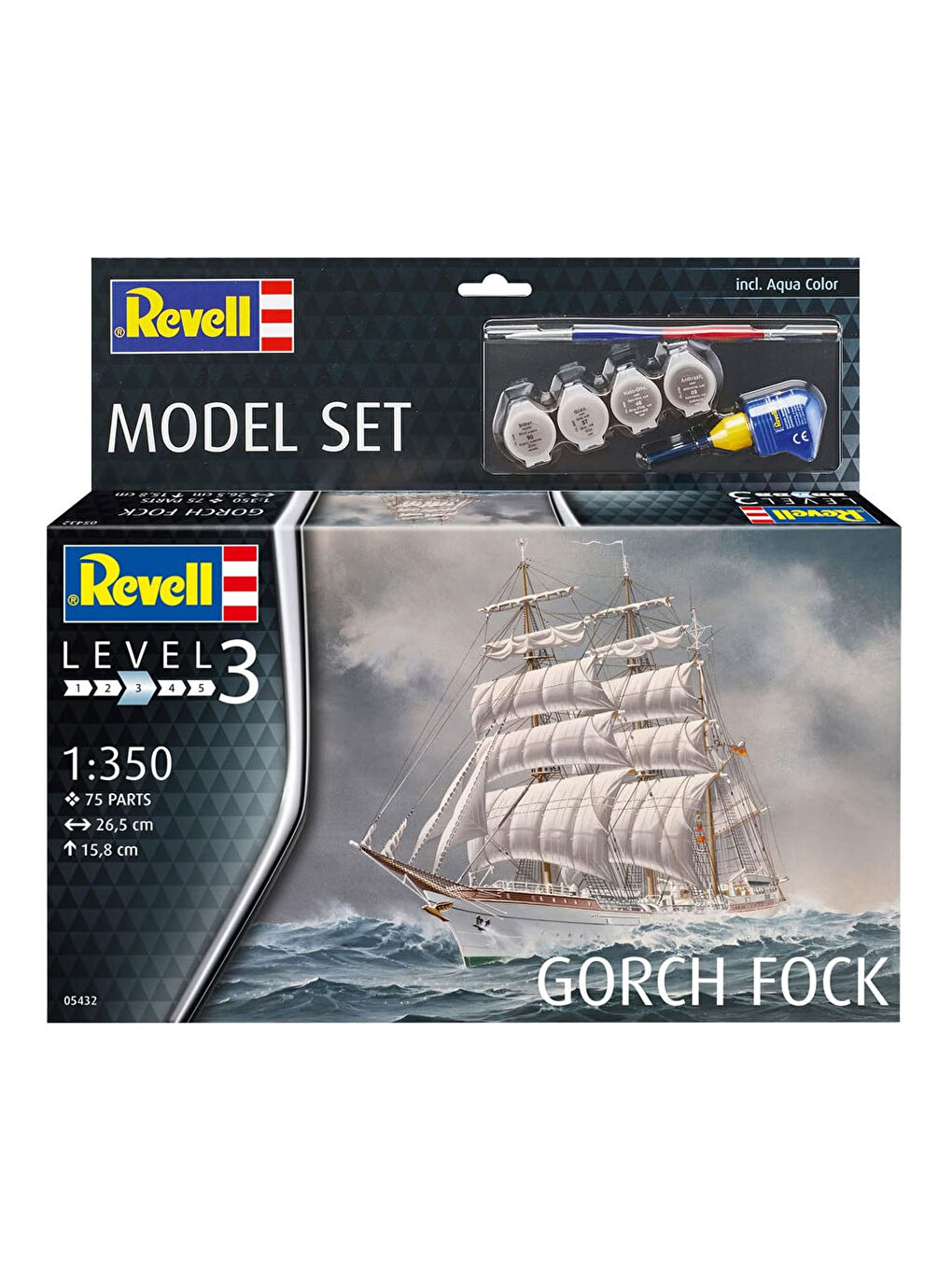 Revell Renksiz Maket Model Set Gemi Gorch Fock 65432 - 3