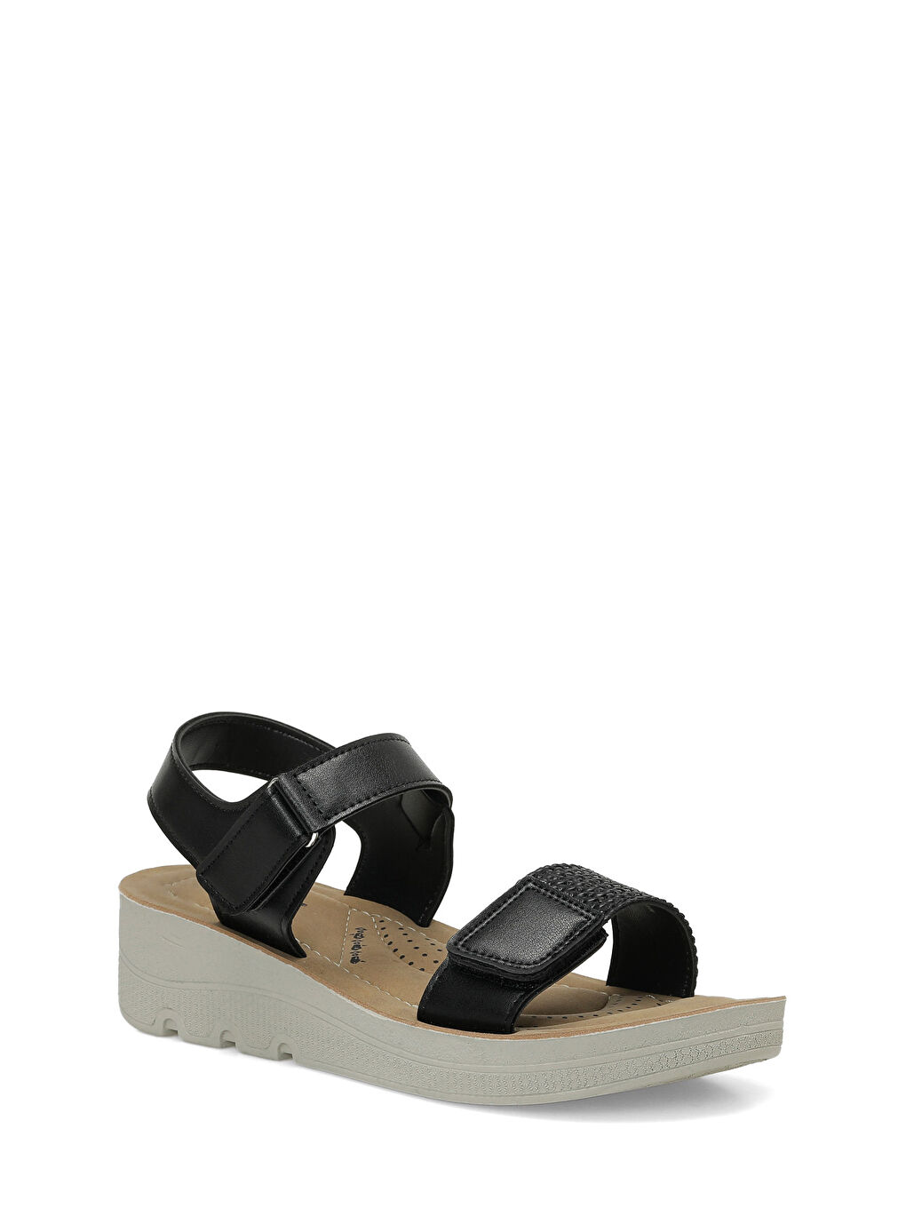 409105.Z Siyah Kadın Comfort Sandalet-1