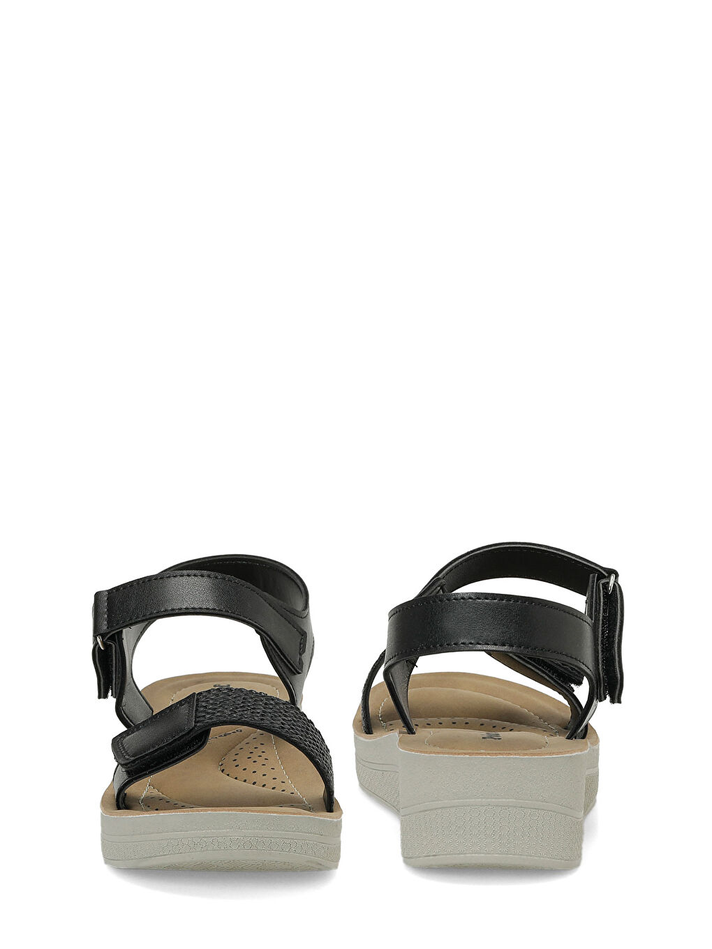 409105.Z Siyah Kadın Comfort Sandalet-4