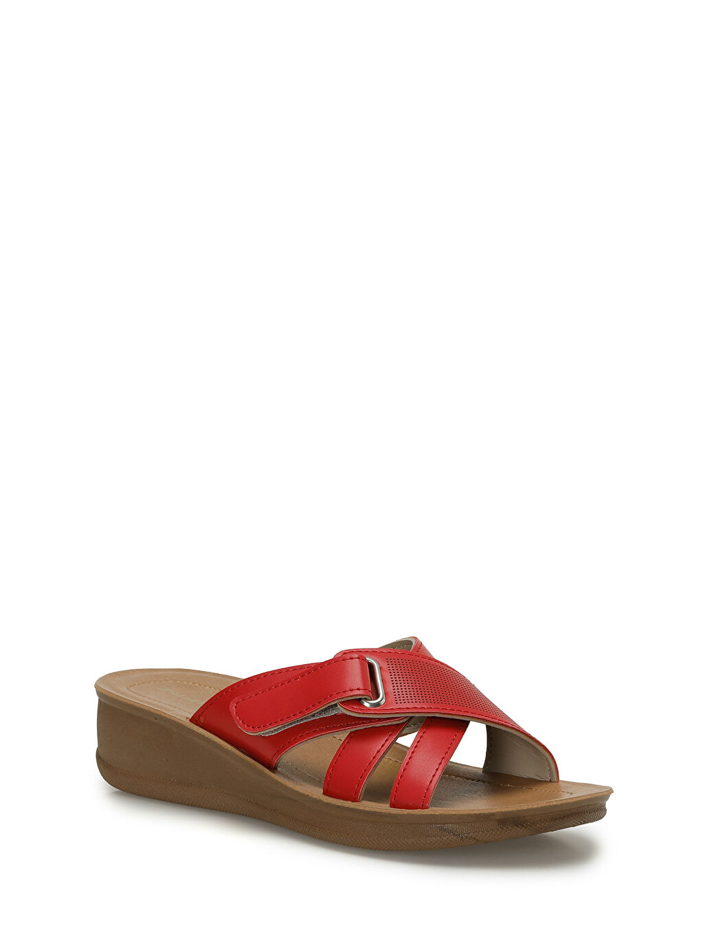 409011.Z6FX Kırmızı Kadın Ev Terliği-1