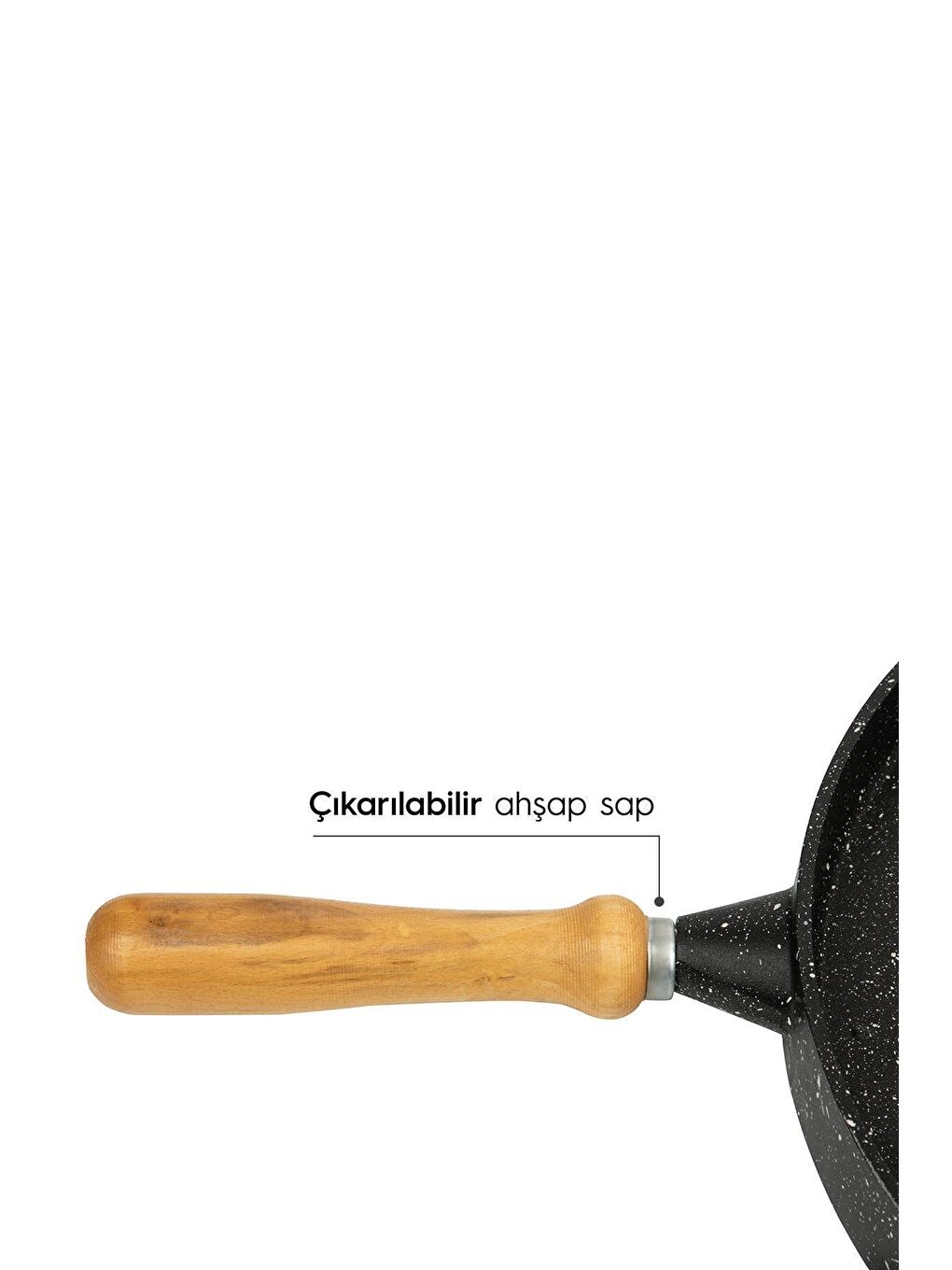 Siyah Alüminyum Döküm Gözleme Tavası 36 Cm-2