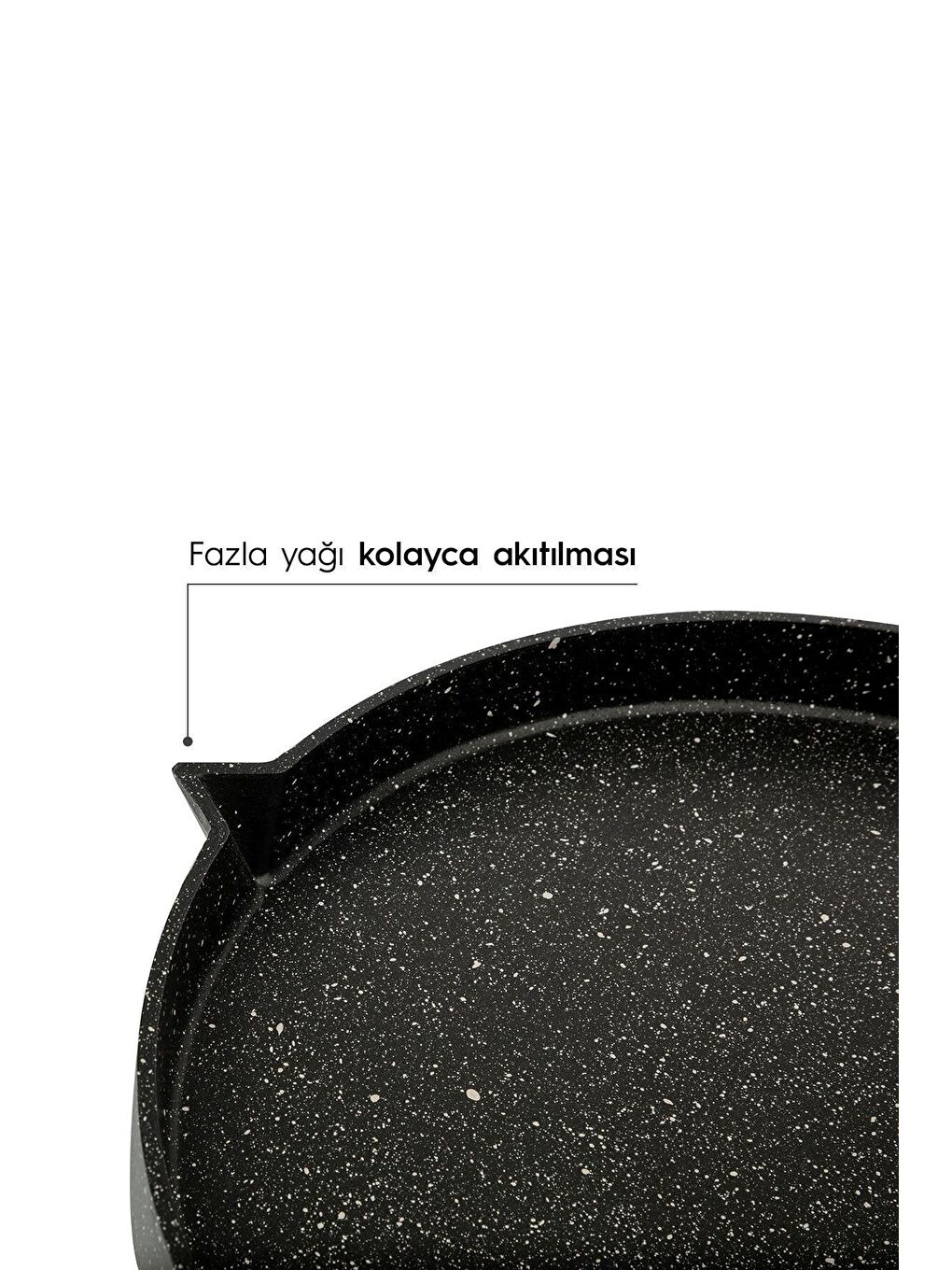 Siyah Alüminyum Döküm Gözleme Tavası 36 Cm-4