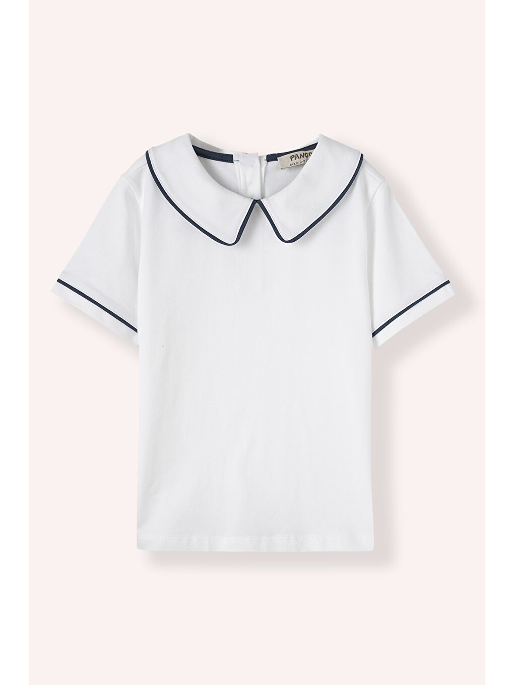 Erkek Çocuk Yakalı T-Shirt Beyaz