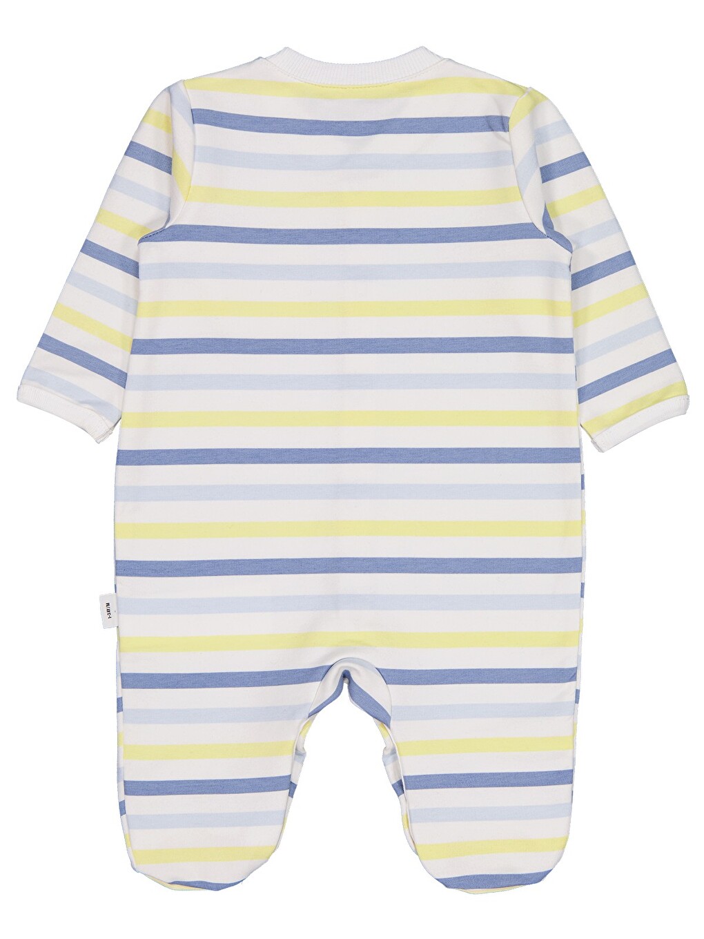 Baby Little Sailors Cep Baskılı Patikli 1-9 Ay Tulum - Kırık Beyaz-1