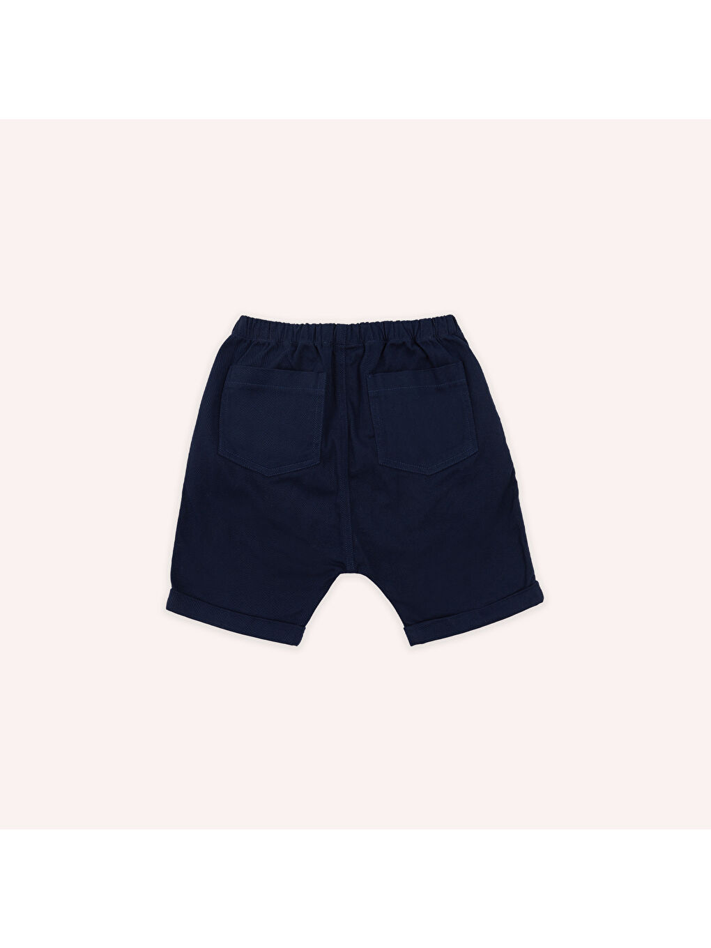 Erkek Çocuk Beli Lastikli Şort Lacivert-1