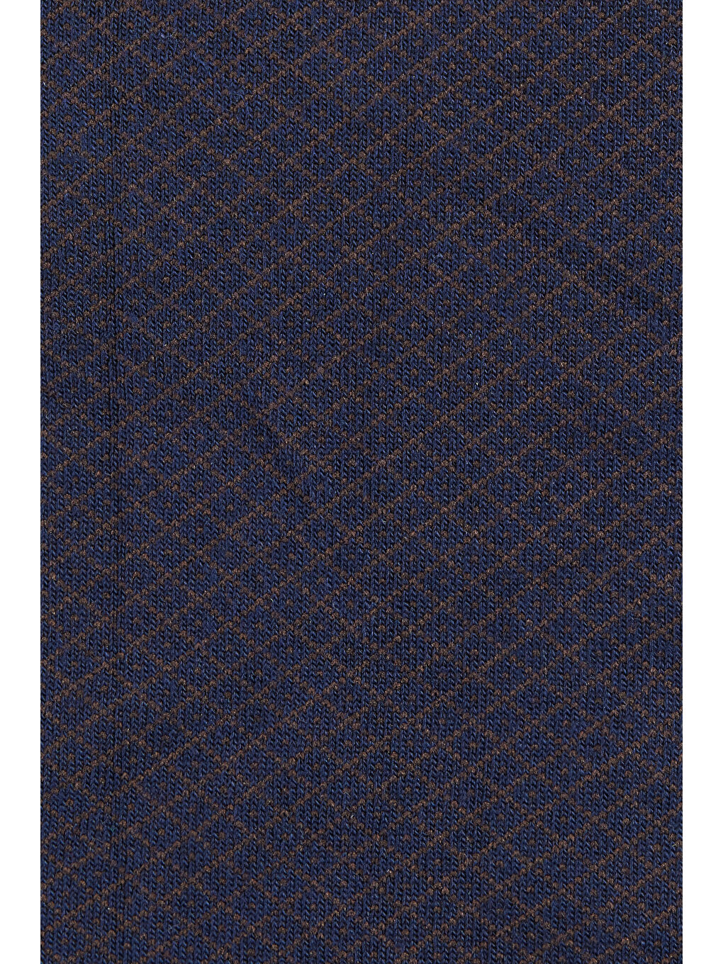 Erkek Lacivert-Kahverengi Desenli Tekli Soket Çorap-1