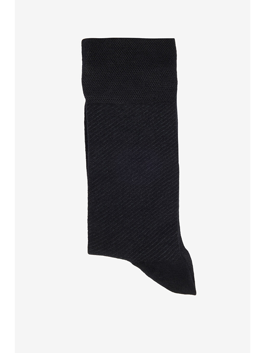 Erkek Siyah Yumuşak Dokulu Desenli Tekli Çorap