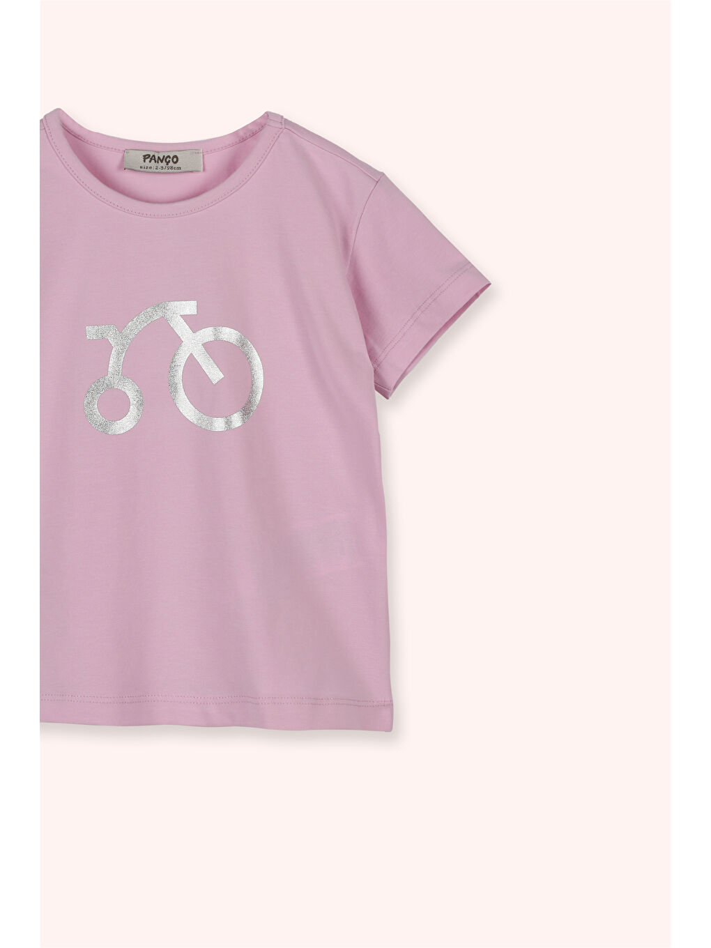 Pembe Kız Çocuk Kısa Kollu T-shirt-2