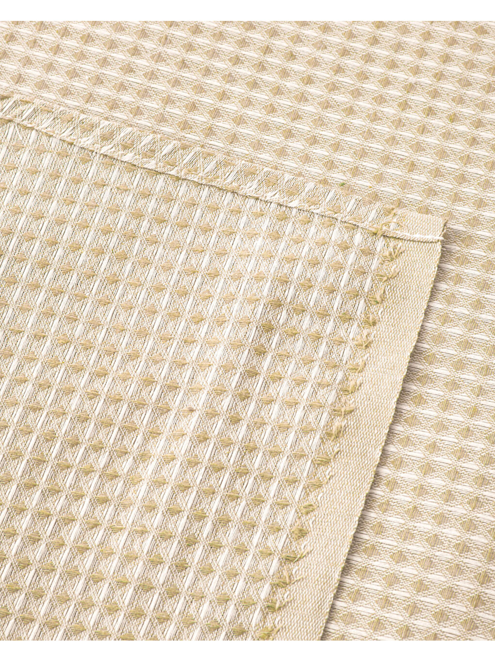 Modern Grid Tek Kişilik Pike 150x220 Cm Sarı-3