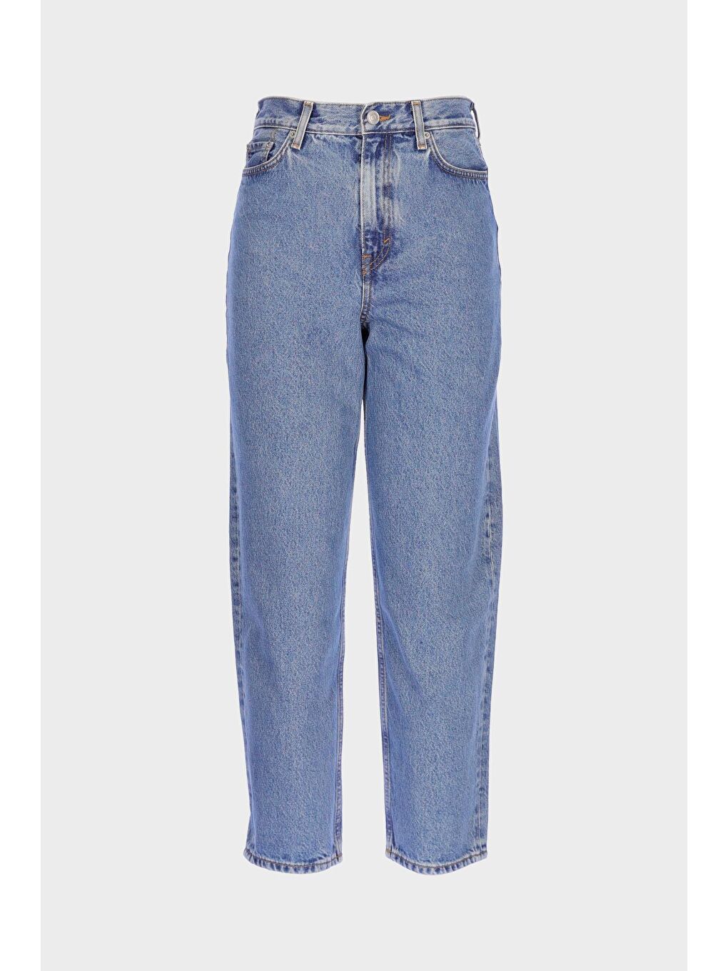 Ariana Açık Mavi Yüksek Bel Patı Fermuarlı Mom Jean Pantolon C 4525-189