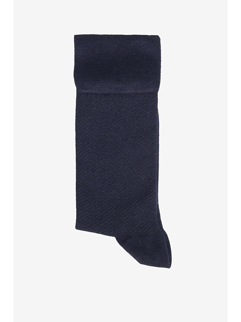 Erkek Lacivert Yumuşak Dokulu Desenli Tekli Soket Çorap