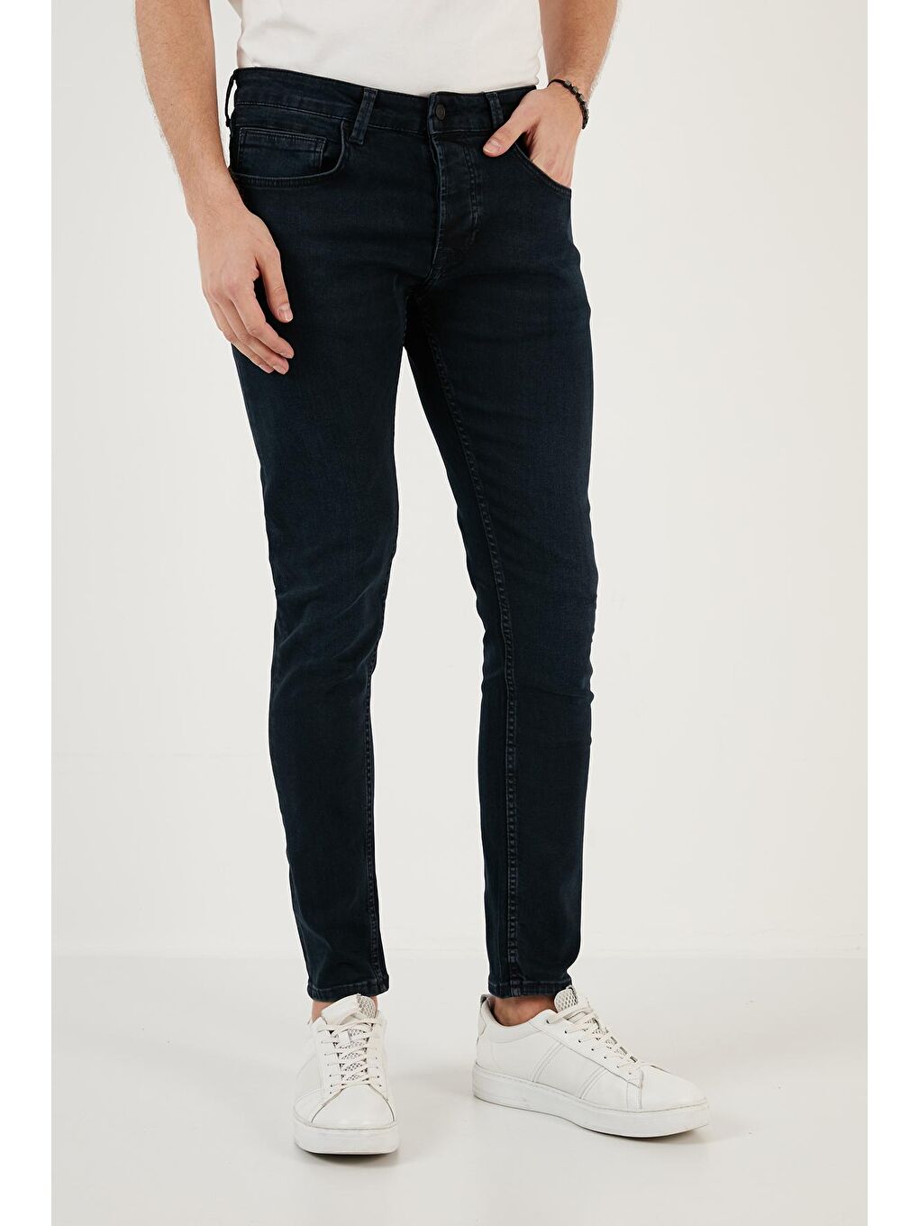 Buratti Lacivert Pamuklu Normal Bel Slim Fit Dar Paça Jeans 1130J59NAPOLI - 2