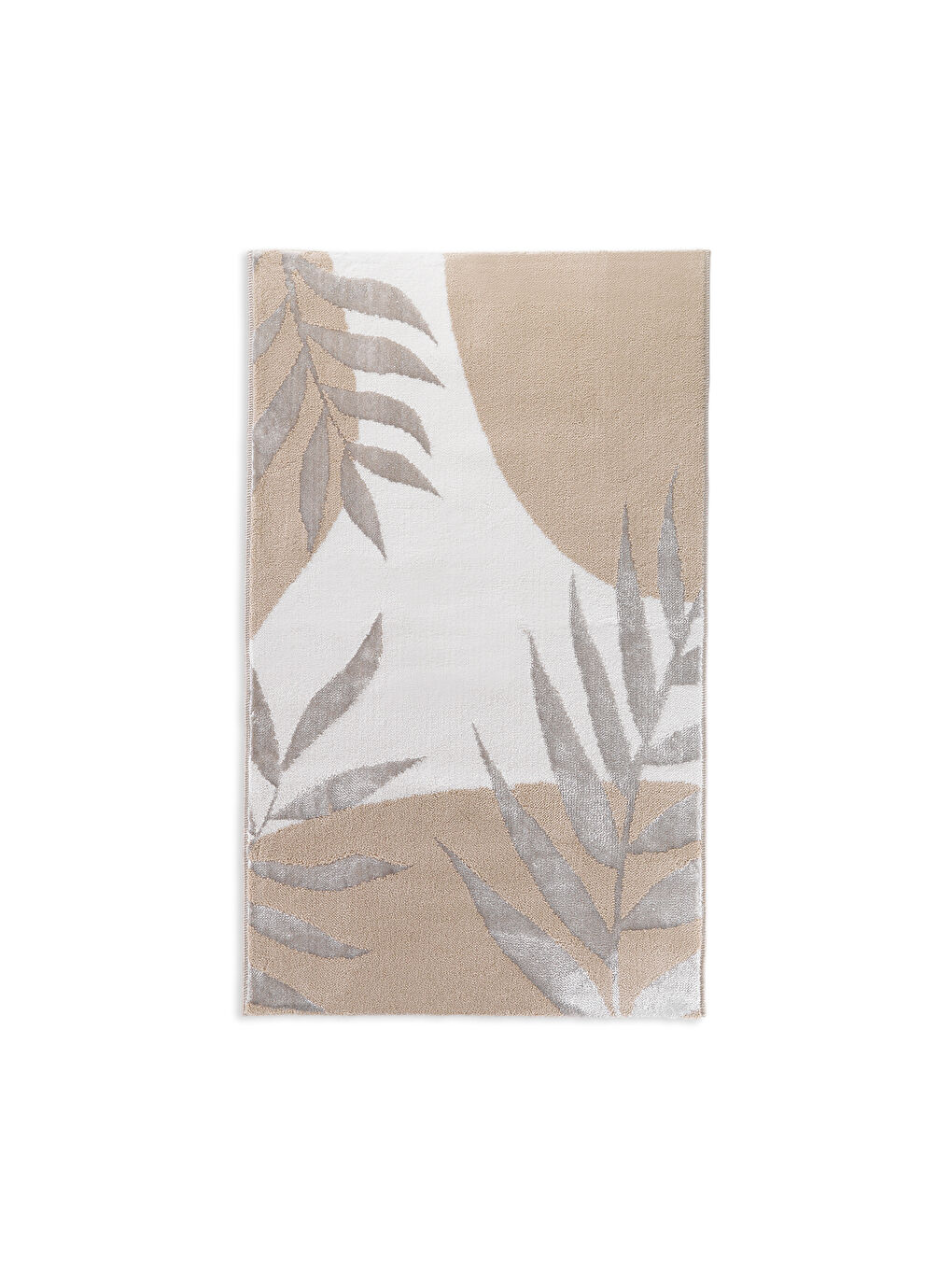 Home Floral 2’li Pamuk Floş Banyo Paspası 60x100 / 40x60 Cm - Bej-1