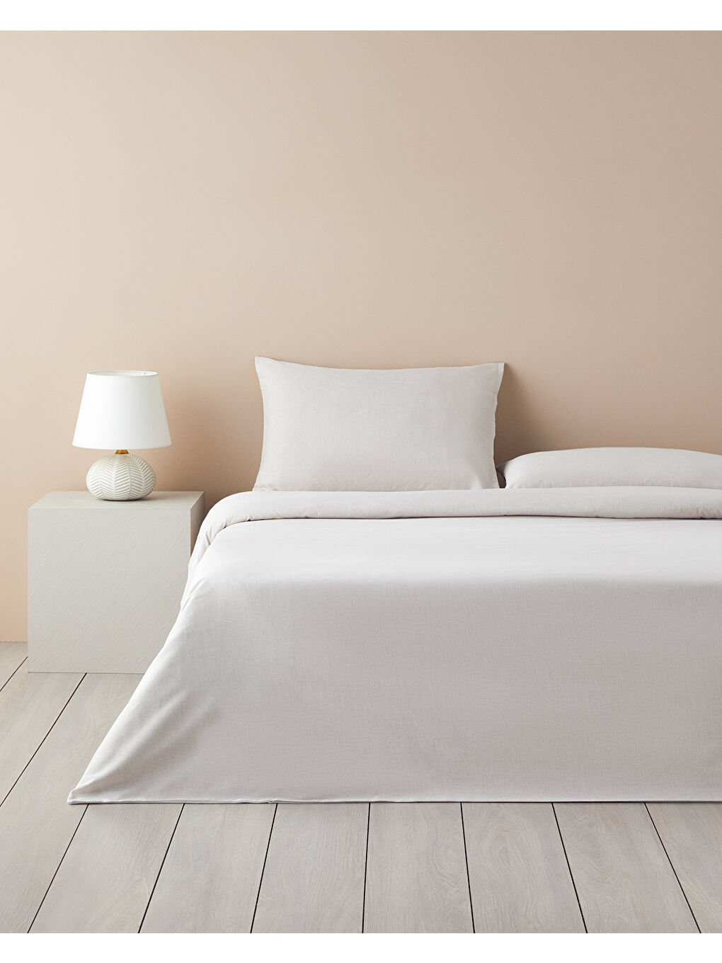 Flora Vista Dijital Baskılı Soft Pamuk Tek Kişilik Nevresim Takımı Turuncu-1