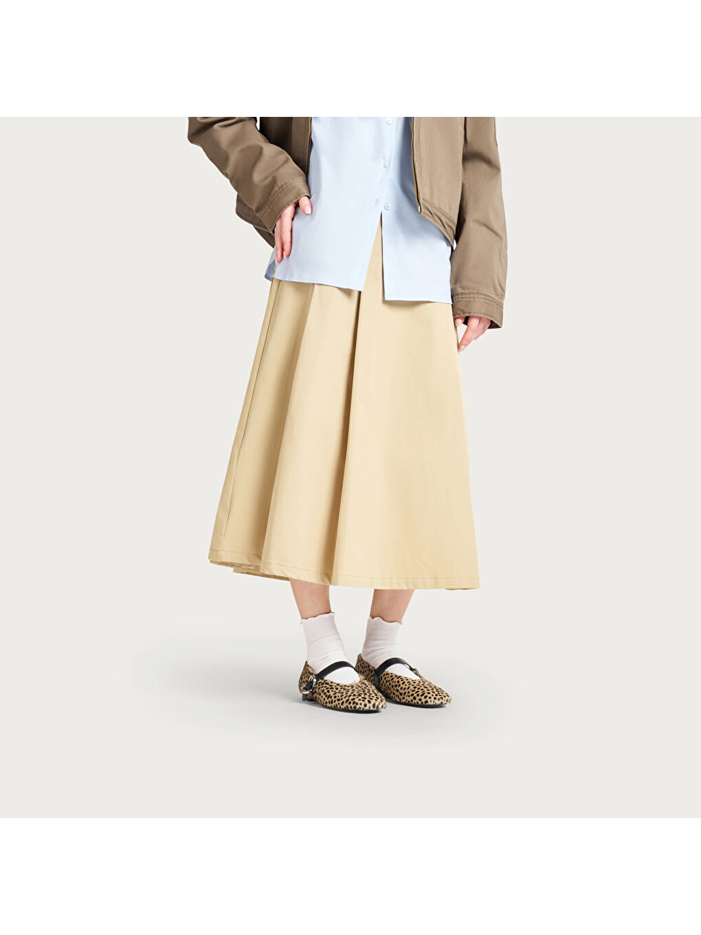 Karışık Kadın Babet 69E3 BALLERINAS Leopard-5