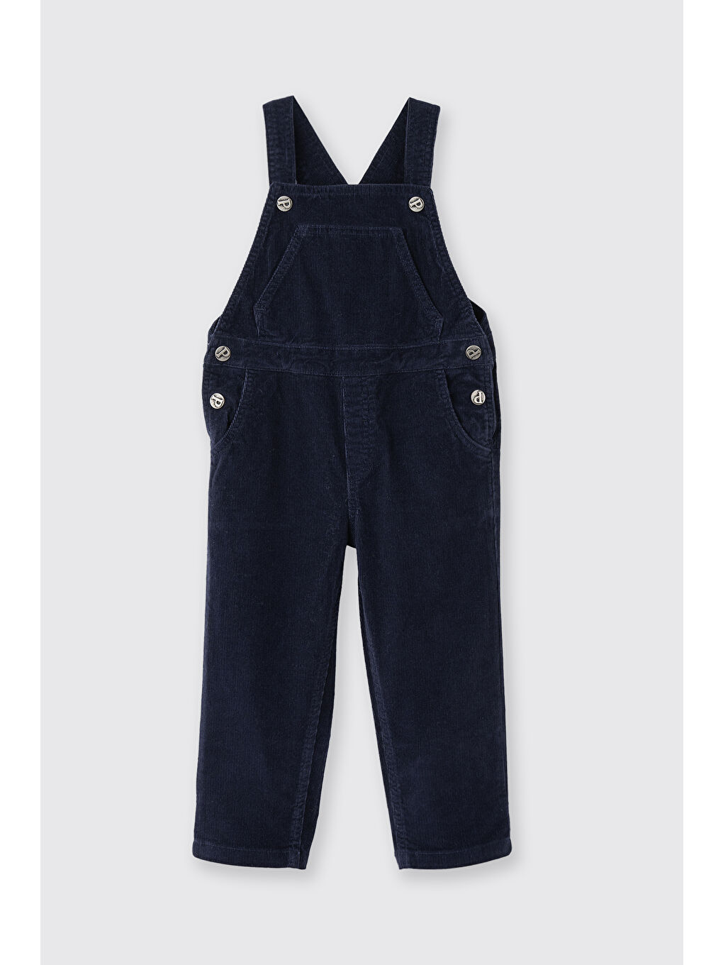 Erkek Bebek Kadife Lacivert Salopet