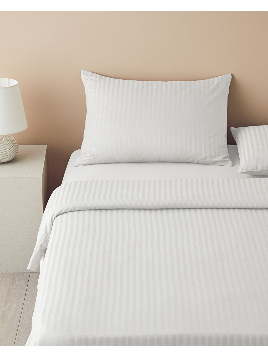 Crystal İpeksi Twill Tek Kişilik Nevresim Takımı 160x220 cm Beyaz-2