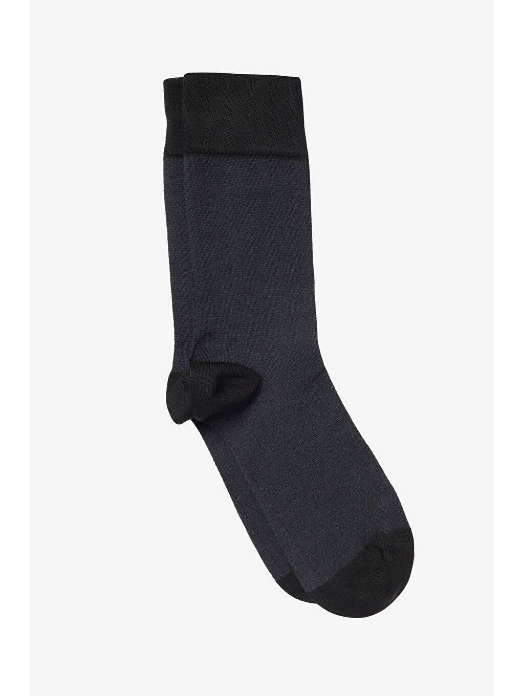 Erkek Siyah Desenli Tekli Çorap-1