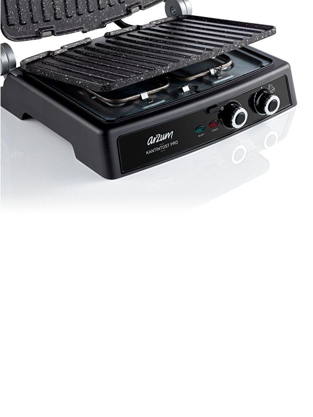 ARZUM Gri AR2044-INX Kantintost Pro 2000 W Izgara ve Tost Makinesi Inox - 6