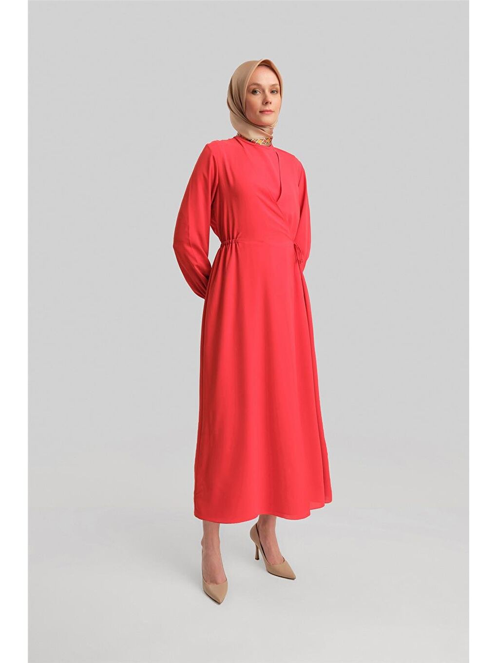 Anvelop Elbise Ort9230 Kırmızı