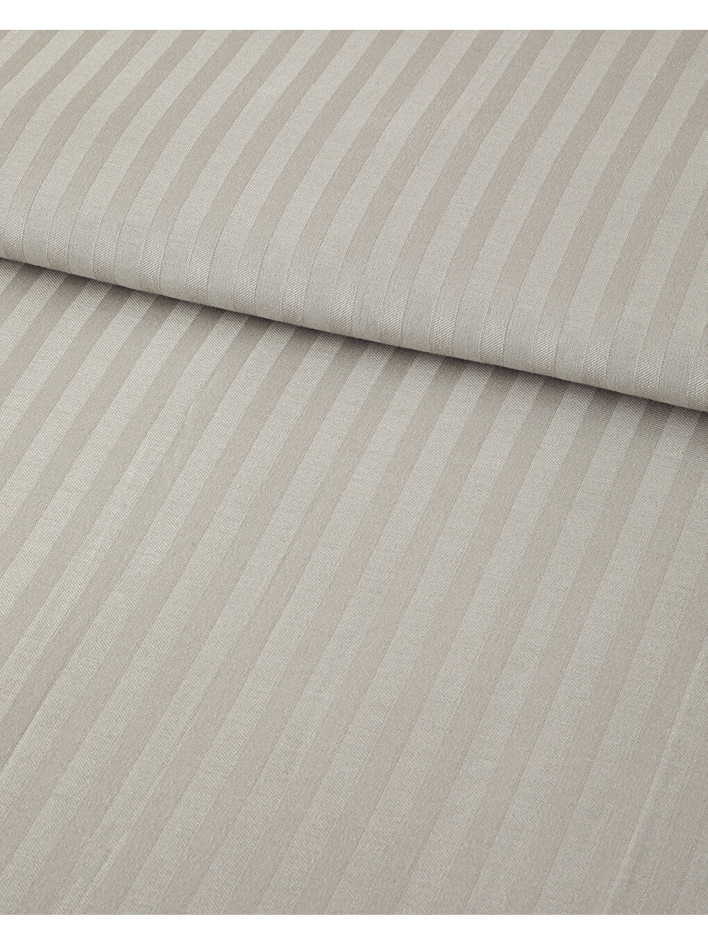 Bej Crystal İpeksi Twill Tek Kişilik Nevresim Takımı Taş Rengi-3