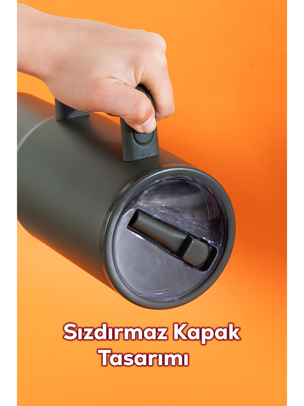 17238-3 Colte V2 Paslanmaz Çelik Sporcu Termos Bardak Matara Yeşil 1,2 Lt-2