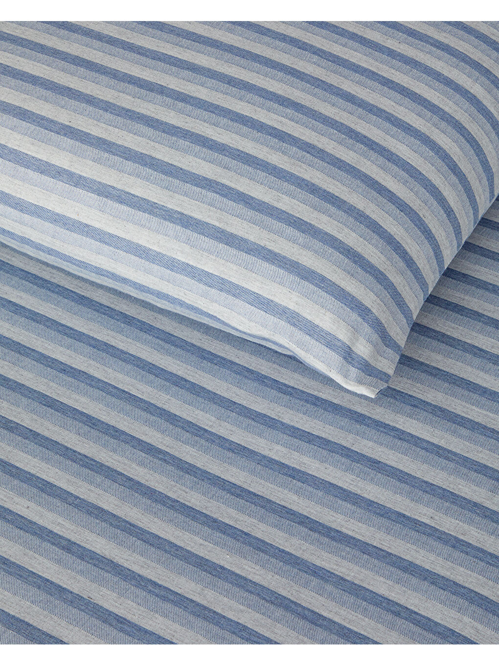 Elite Lines İpliği Boyalı Tek Kişilik Nevresim Takımı Lacivert-3