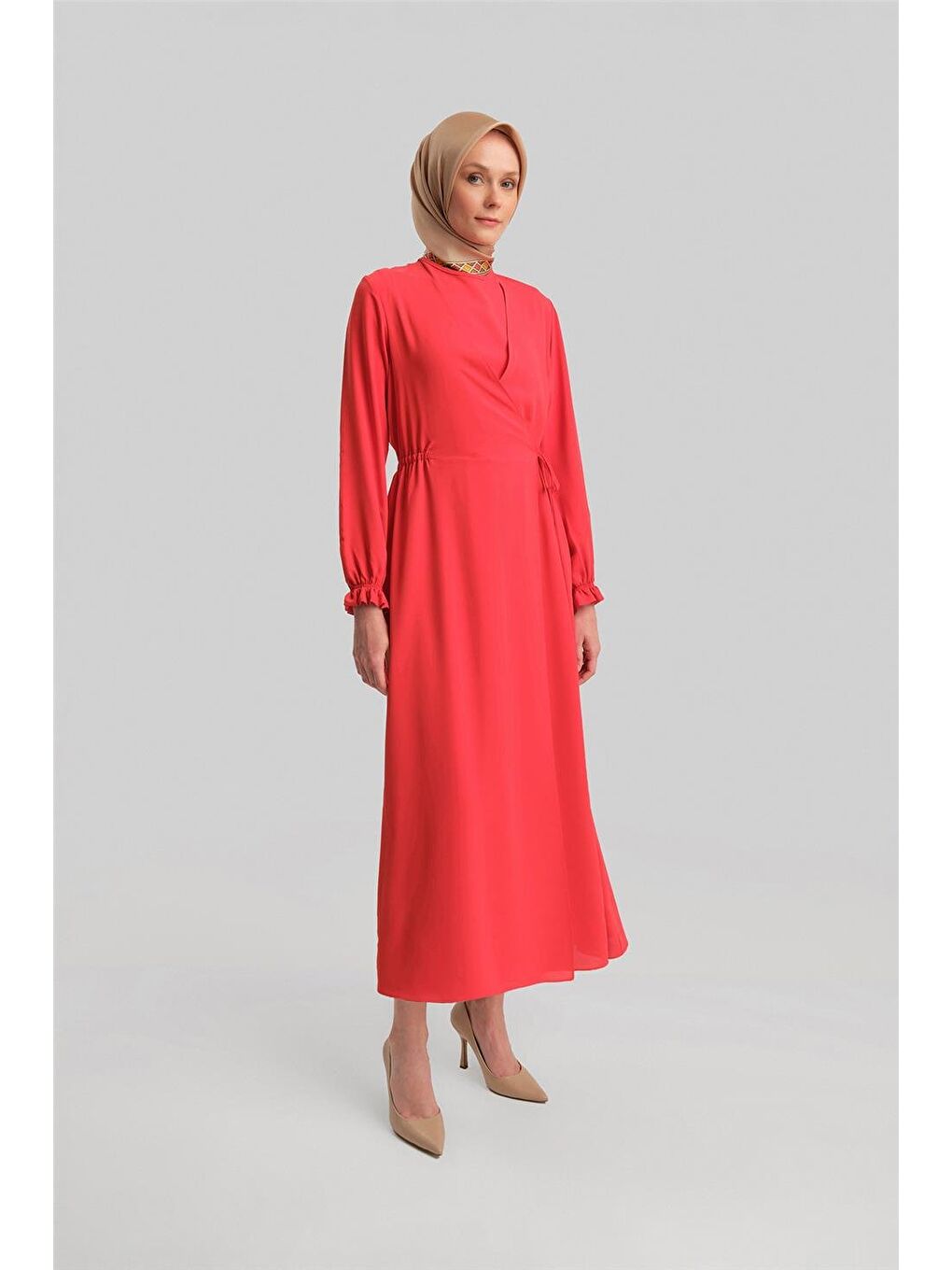 Anvelop Elbise Ort9230 Kırmızı-1