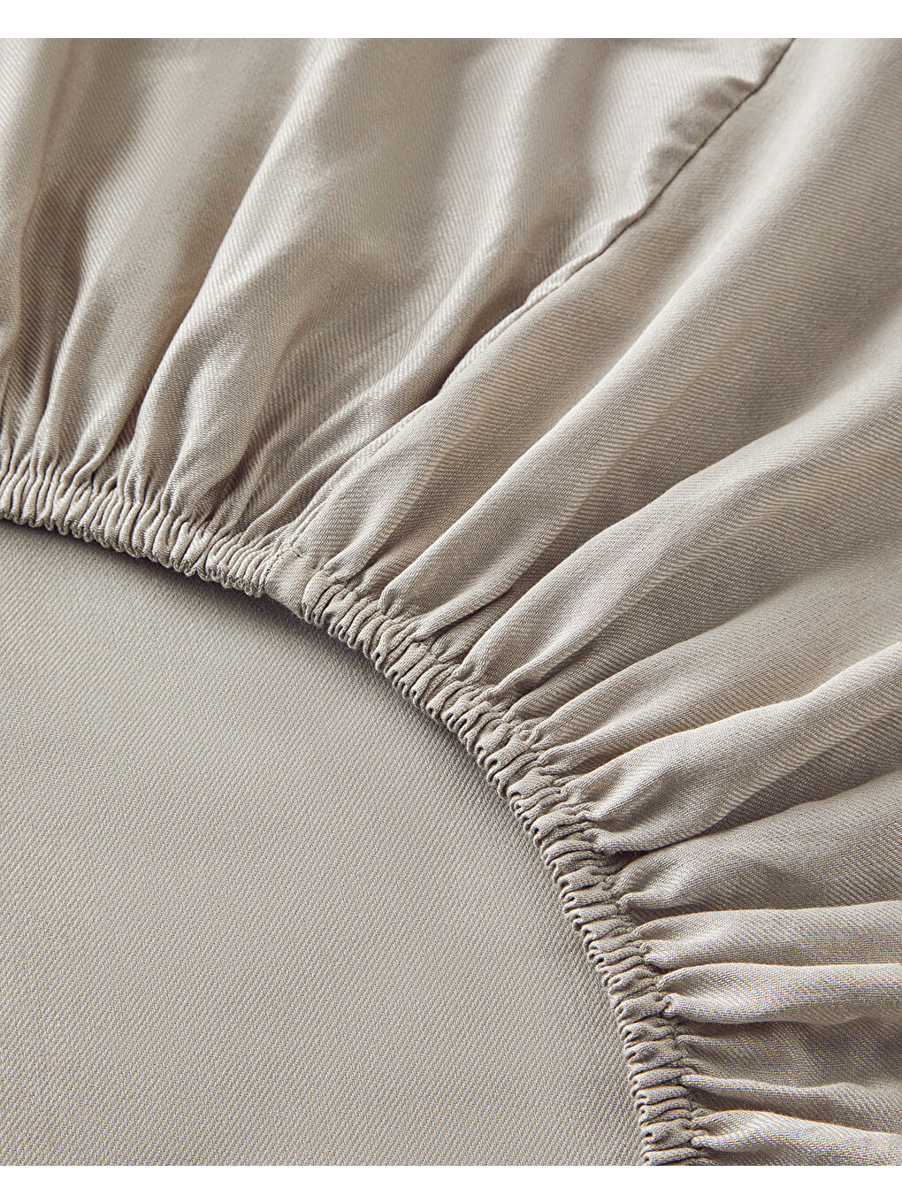 Bej Crystal İpeksi Twill Çift Kişilik Nevresim Takımı 200x220 cm Taş Rengi-6