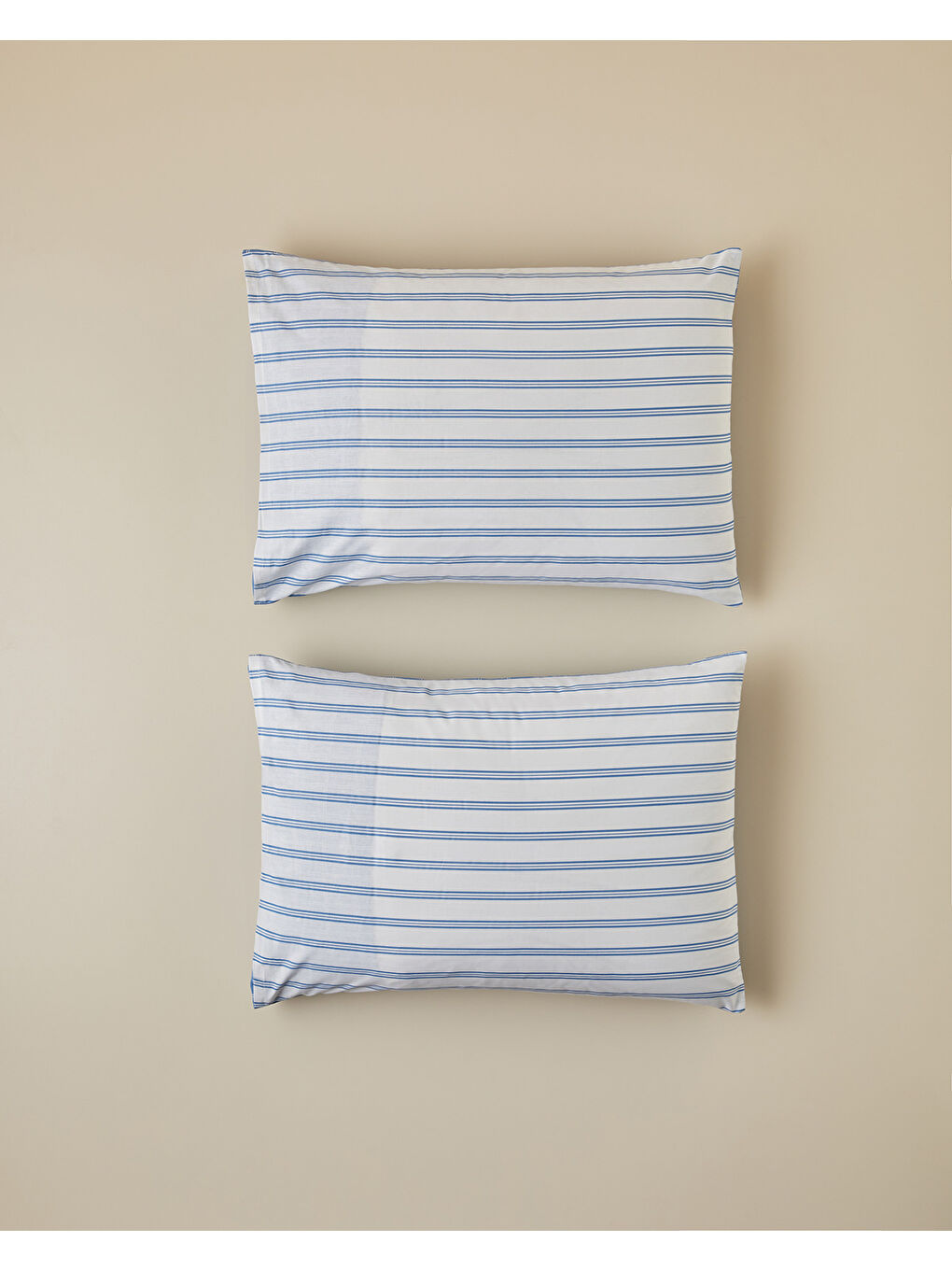 Plaid Zone Pamuklu 2'li Yastık Kılıfı 50x70 cm Mavi-1