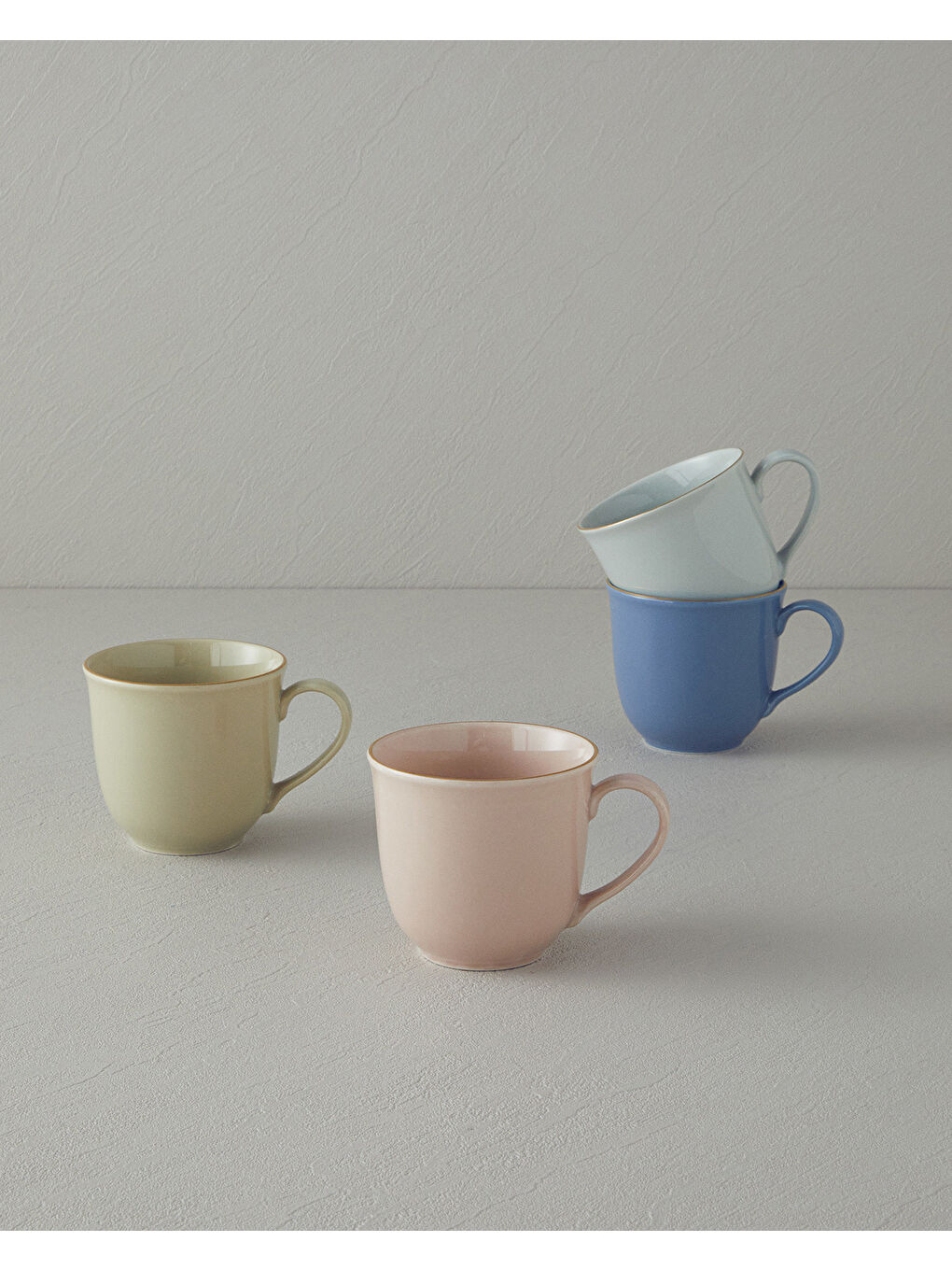 Pembe Pure Flower Porselen Kupa Pudra-3