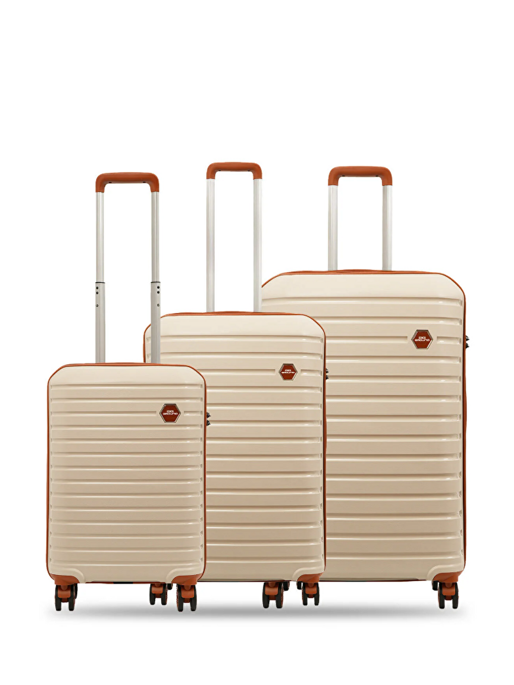 Beyaz Line Style 3'lü Set Valiz 10663