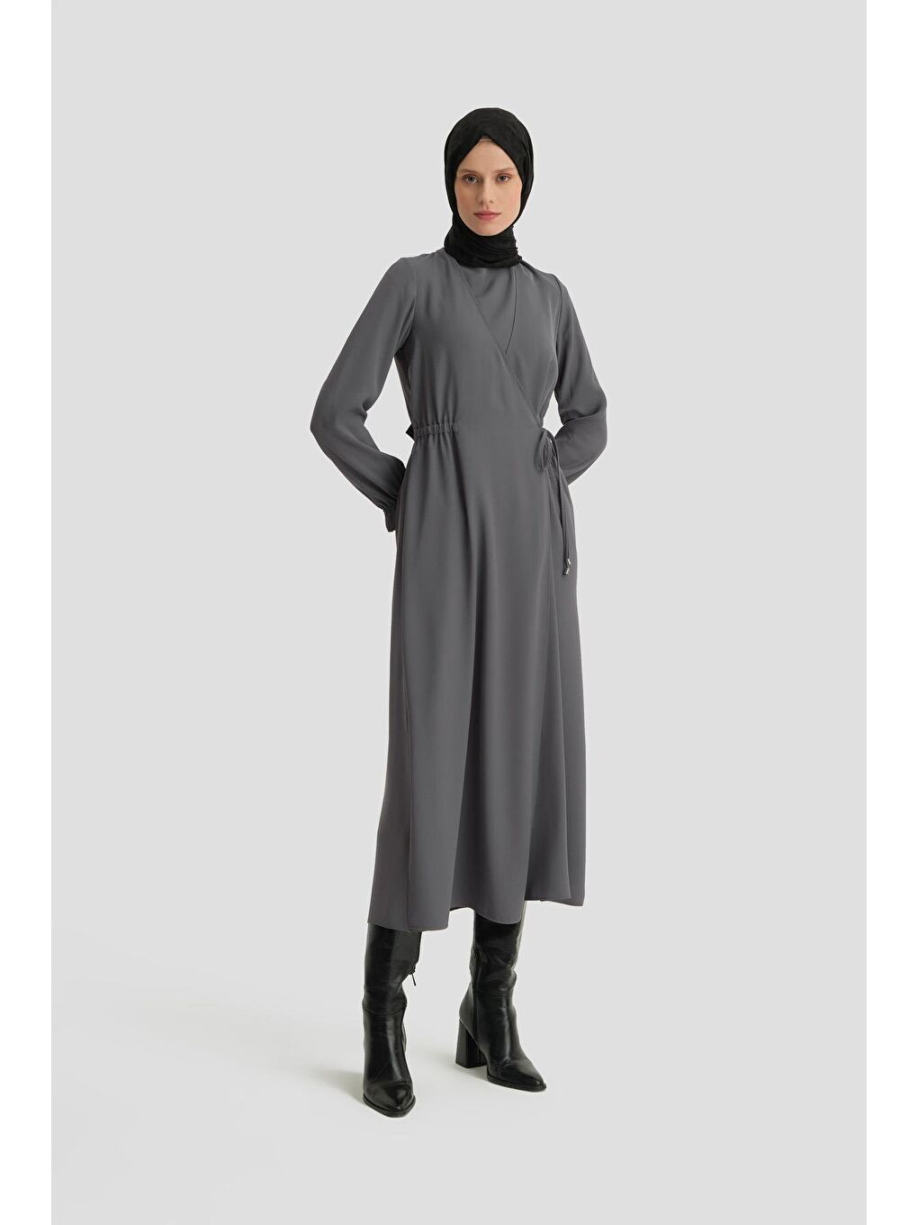 Gri Anvelop Elbise Ort9230 Antrasit-1