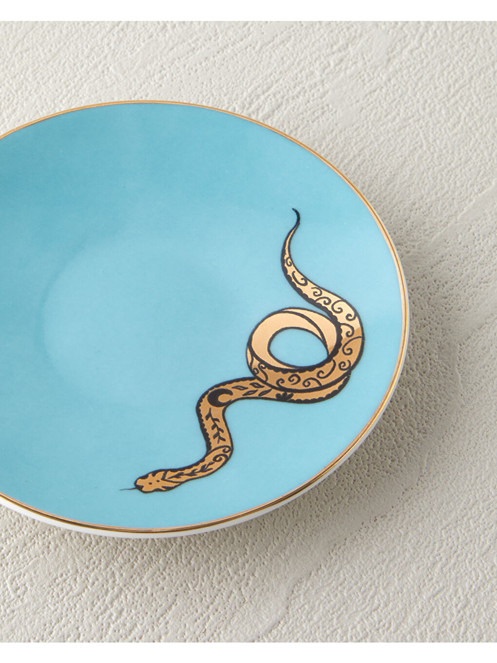 Talisman Snake Bone China Çerezlik 10 cm Açık Mavi-2