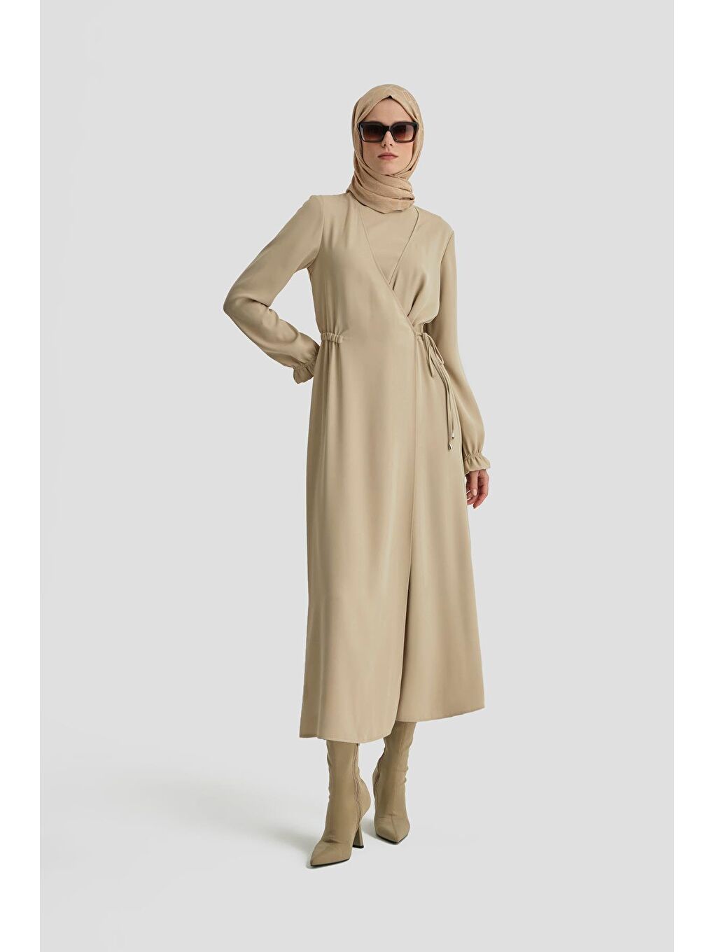 Anvelop Elbise Ort9230 Bej-2