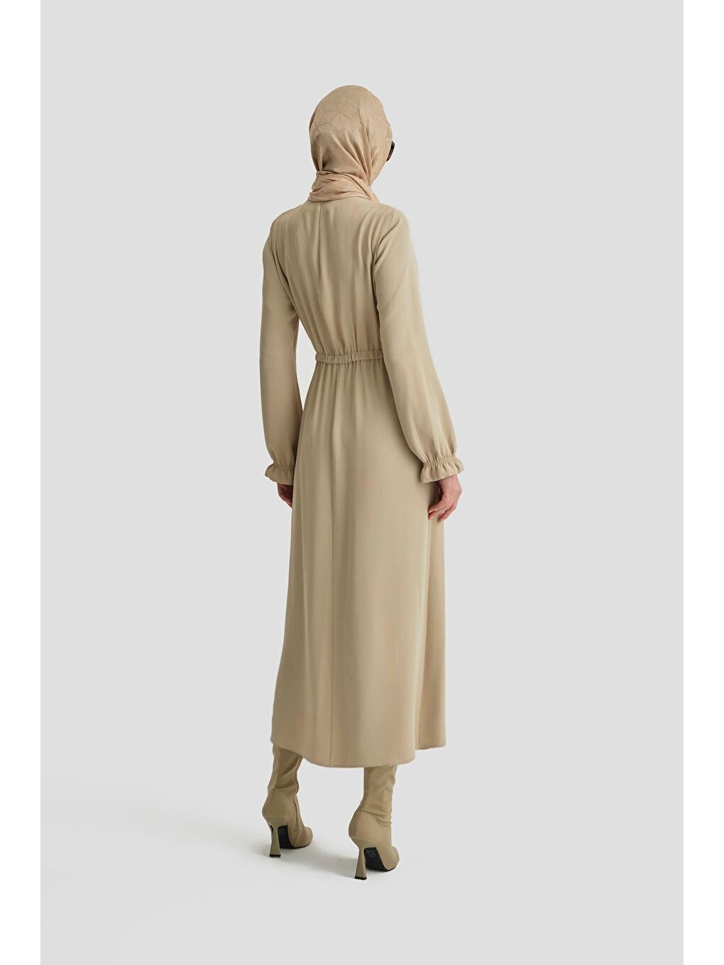 Anvelop Elbise Ort9230 Bej-4