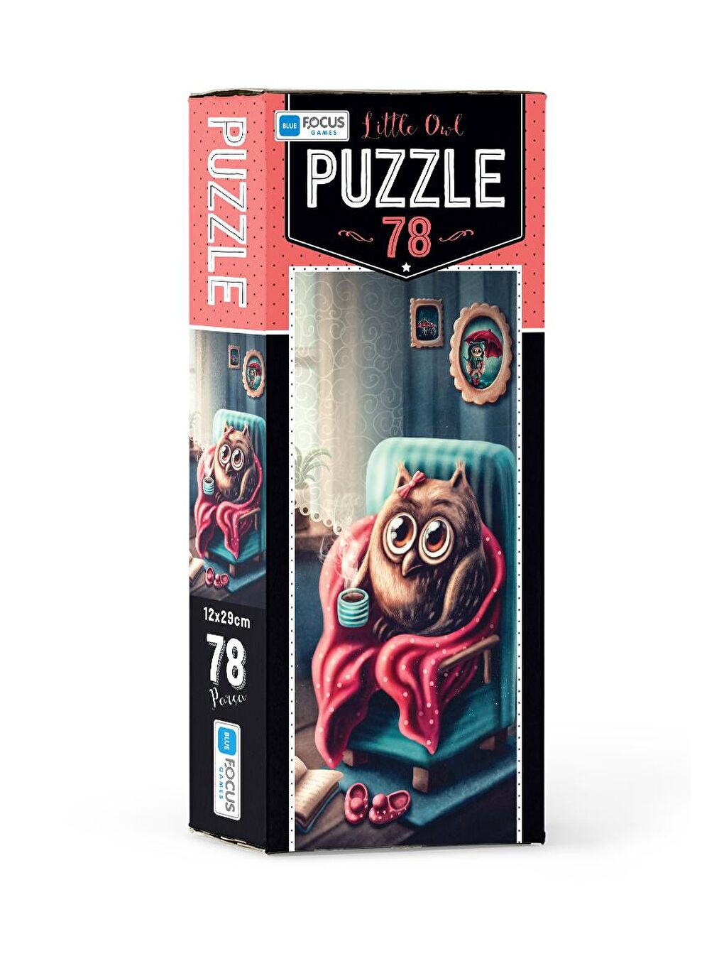 Blue Focus Karışık 78 Parça Puzzle - Little Owl - 1