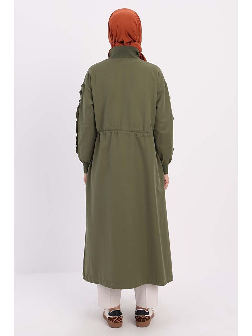 Haki-Büzgülü Fermuarlı Kap-3