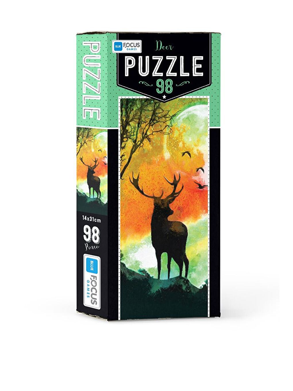 Blue Focus Karışık 98 Parça Puzzle - Deer - 1