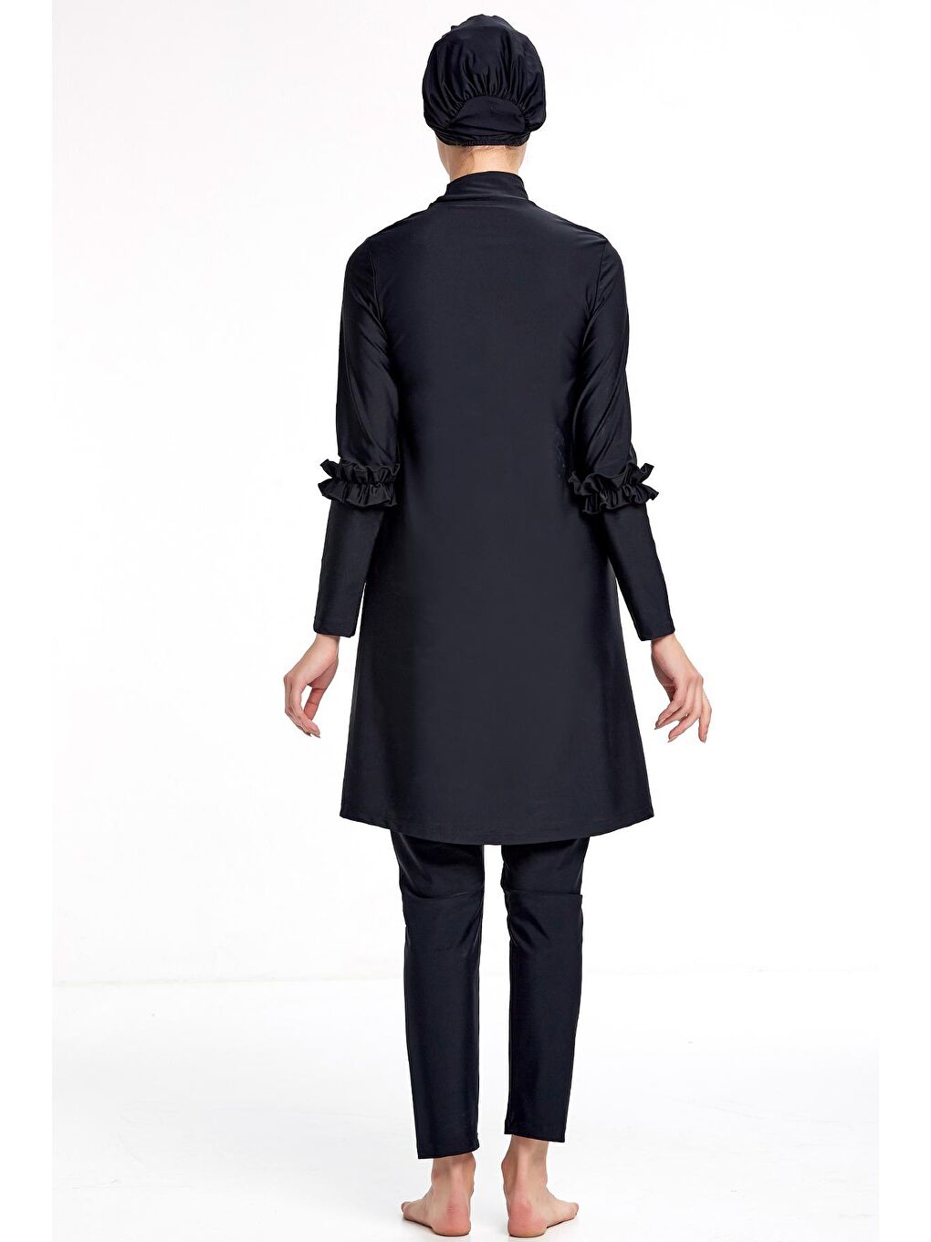 Likralı Tesettür Mayo 4333 Siyah-3