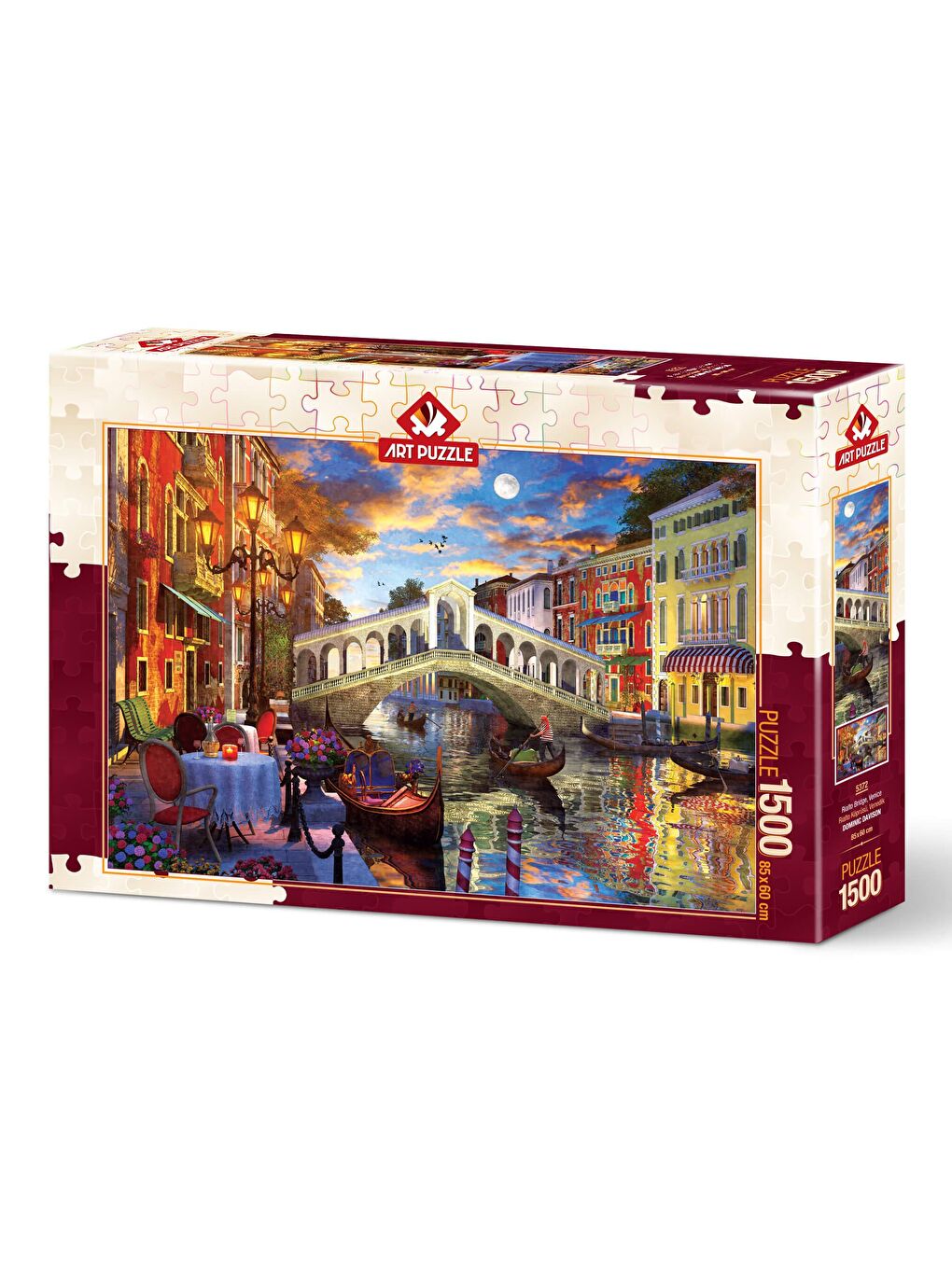 Art Puzzle Karışık 1500 Parça Puzzle Rialto Köprüsü, Venedik - 1