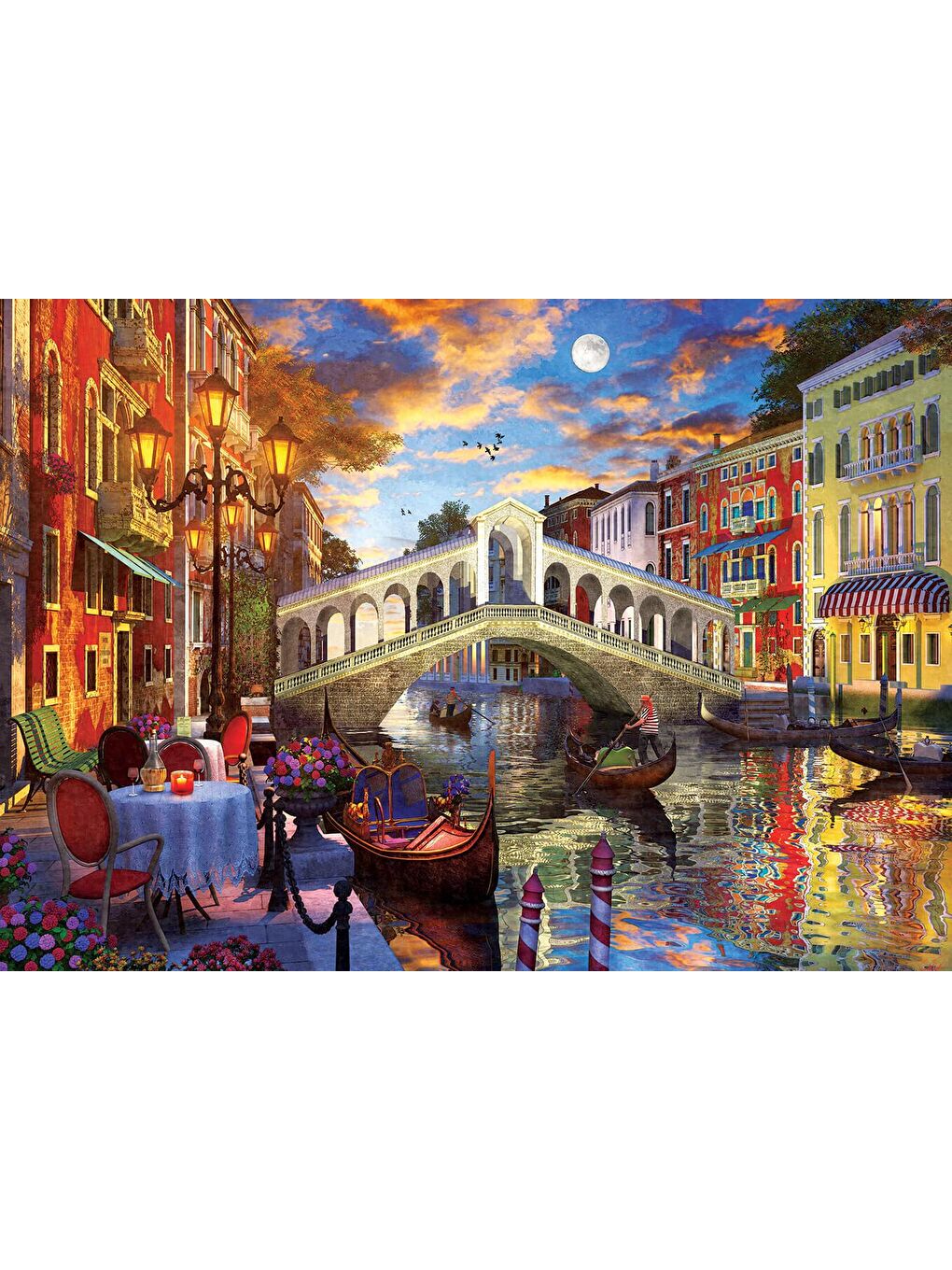 Art Puzzle Karışık 1500 Parça Puzzle Rialto Köprüsü, Venedik - 2