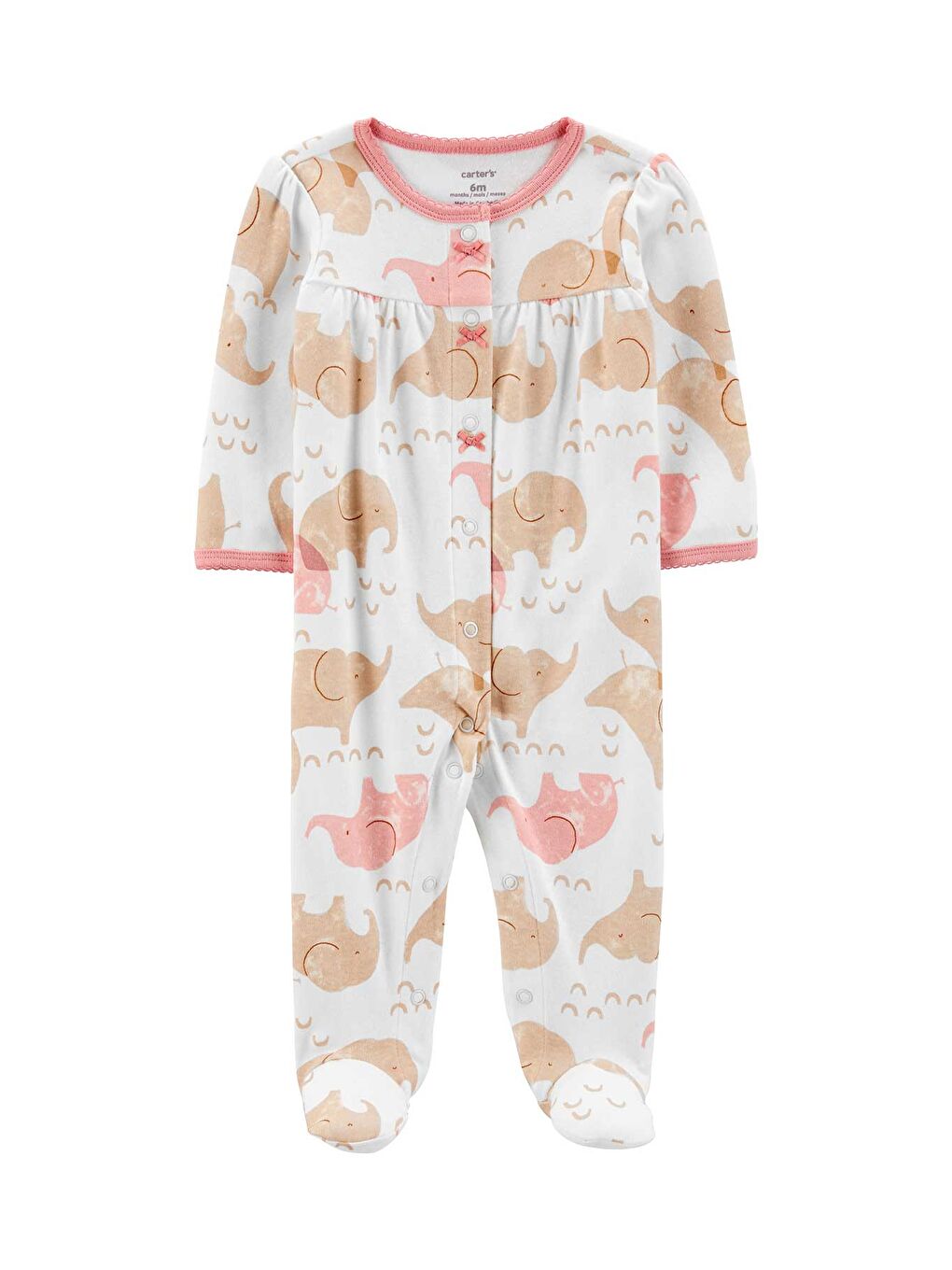 Bej Kız Bebek Uyku Tulumu Krem