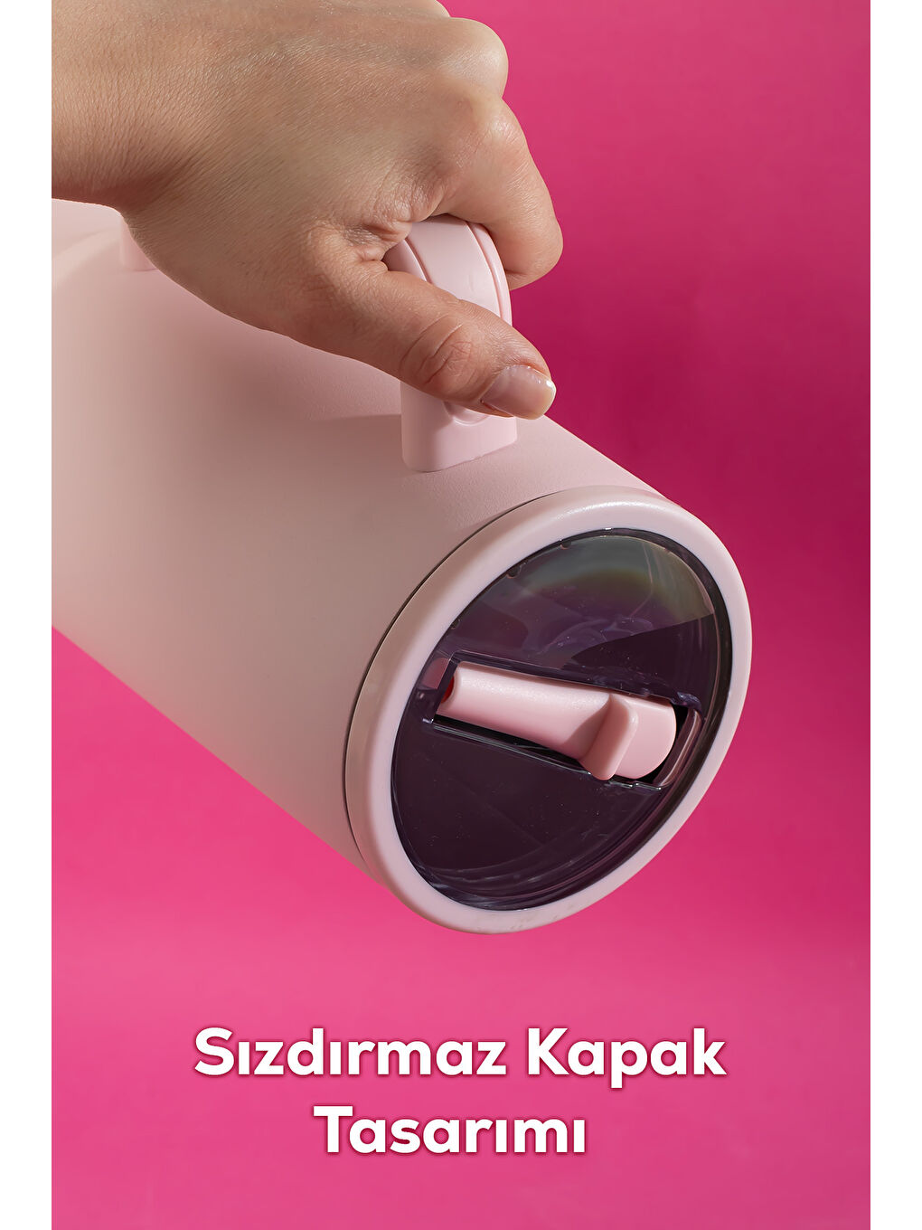 17238-2 Colte V2 Paslanmaz Çelik Sporcu Termos Bardak Matara Pembe 1,2 Lt-1