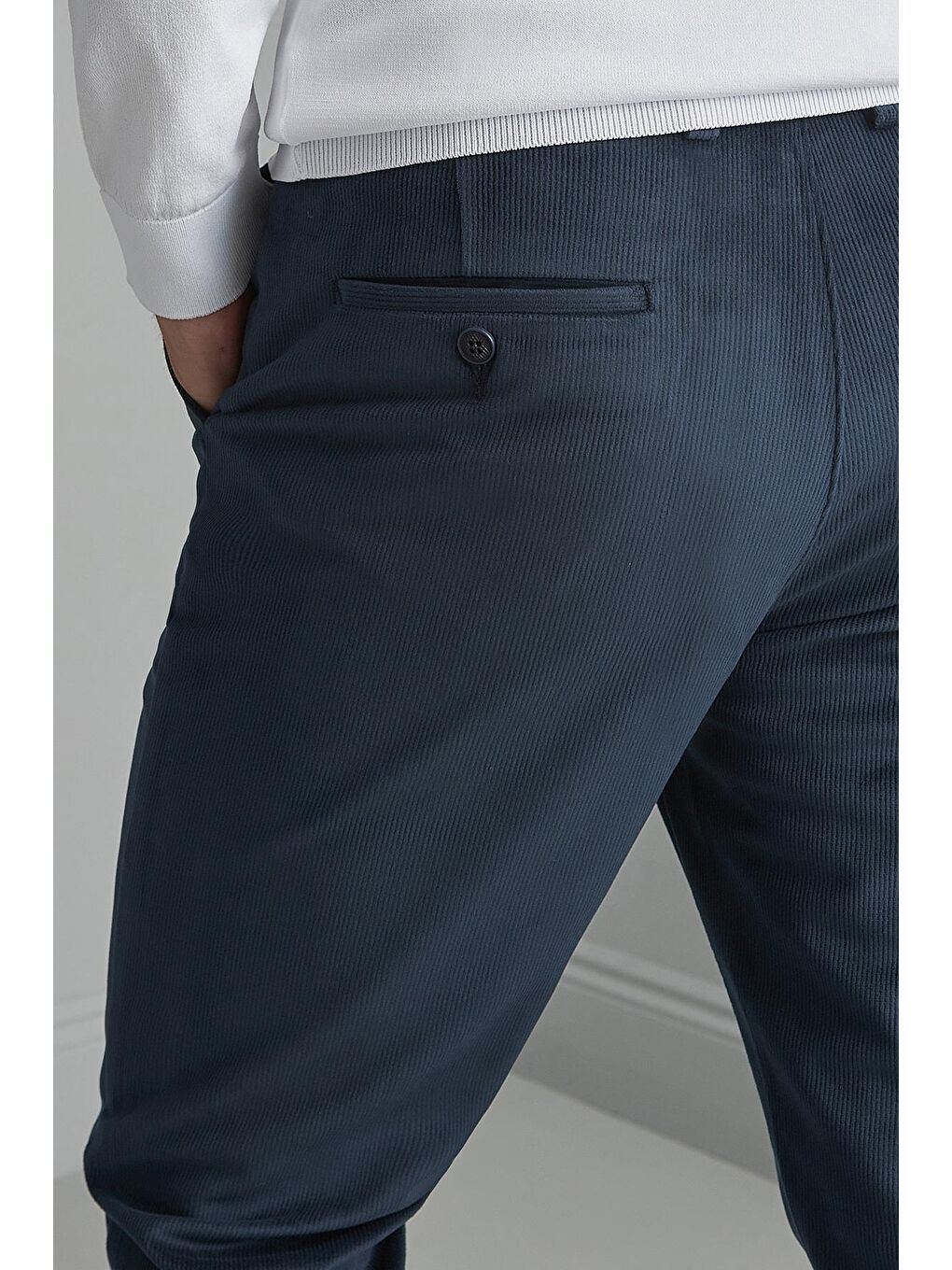 Erkek Lacivert  / Rahat Kalıp Pantolon-3