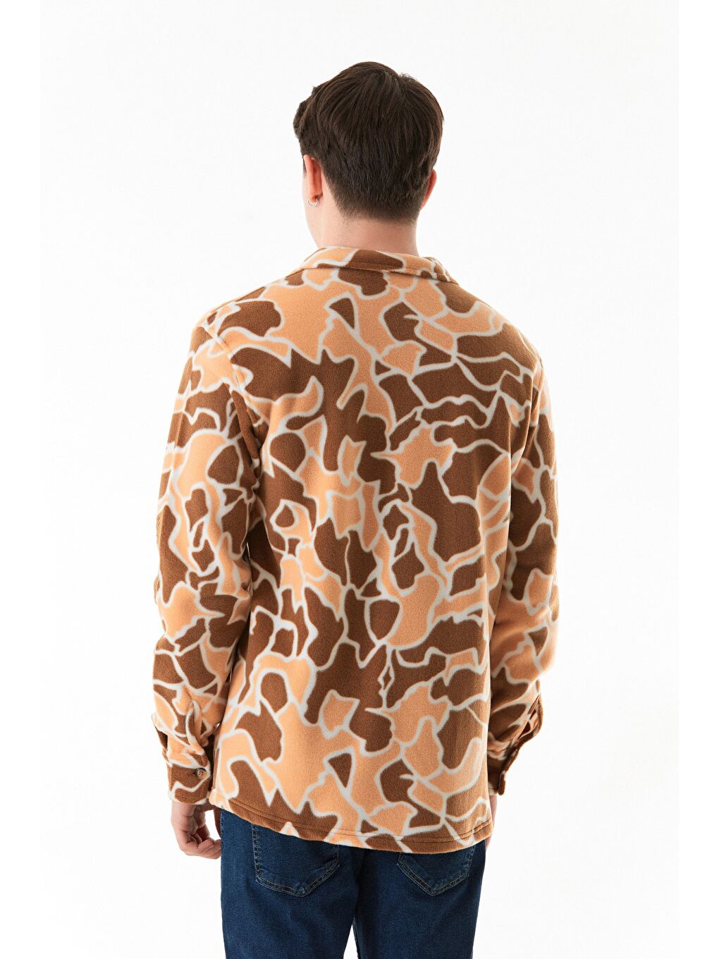 Sarı Desenli Polar Gömlek-3