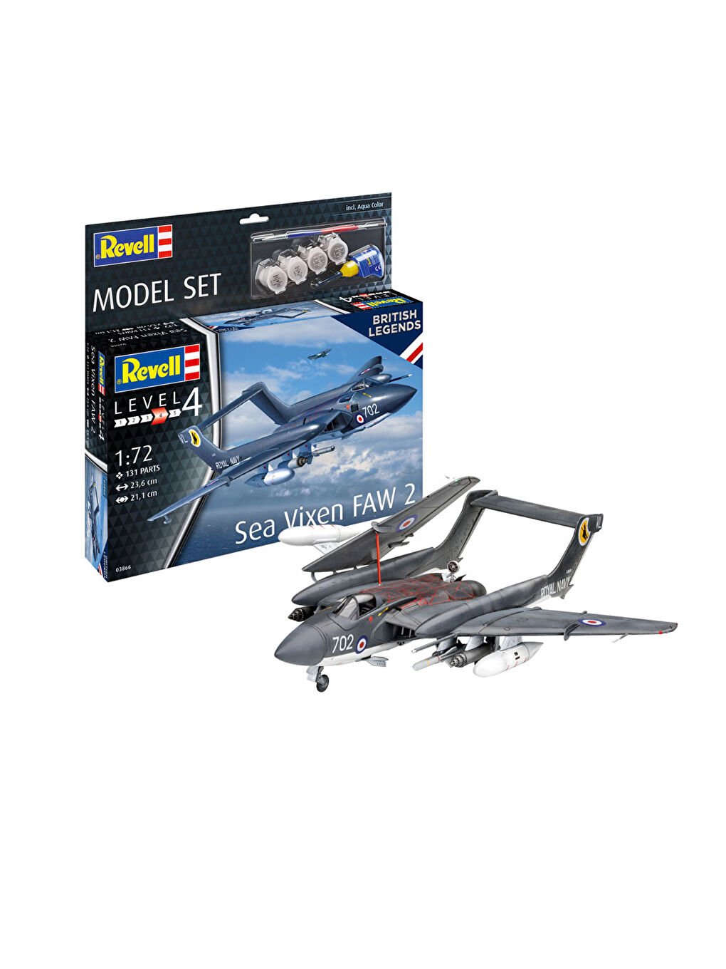 Revell Renksiz Model Set Uçak Sea Vixen 63866