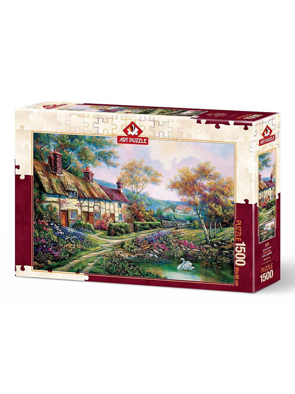 Art Puzzle Karışık 1500 Parça Puzzle Bahar Bahçe - 1