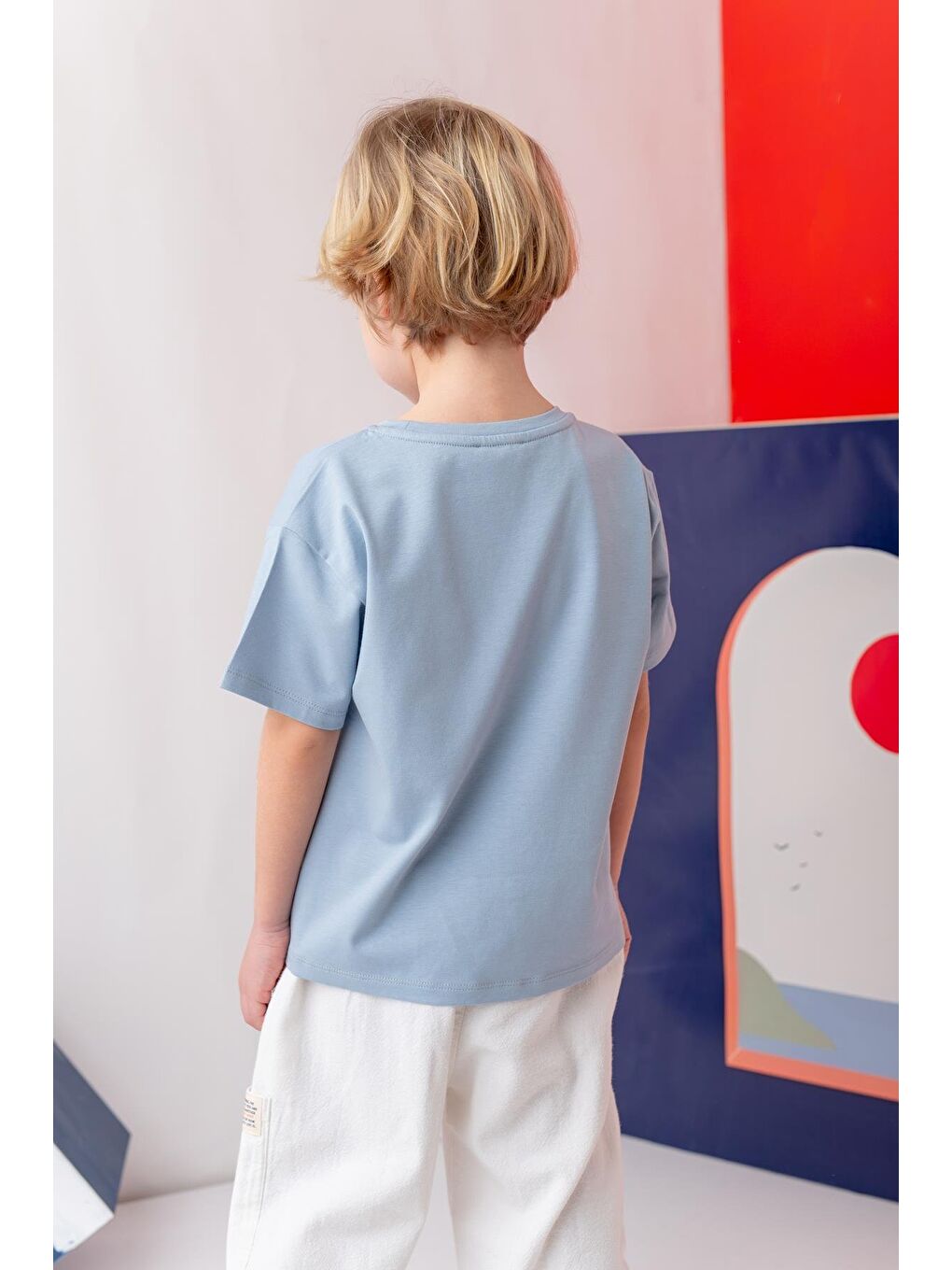 Erkek Çoçuk Future Baskılı T-Shirt - Mavi-1