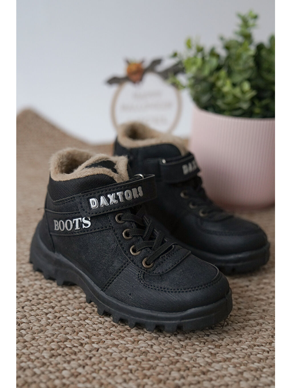 Daxtors Siyah D615 Günlük Ortopedik Unisex Çocuk Bot - 3